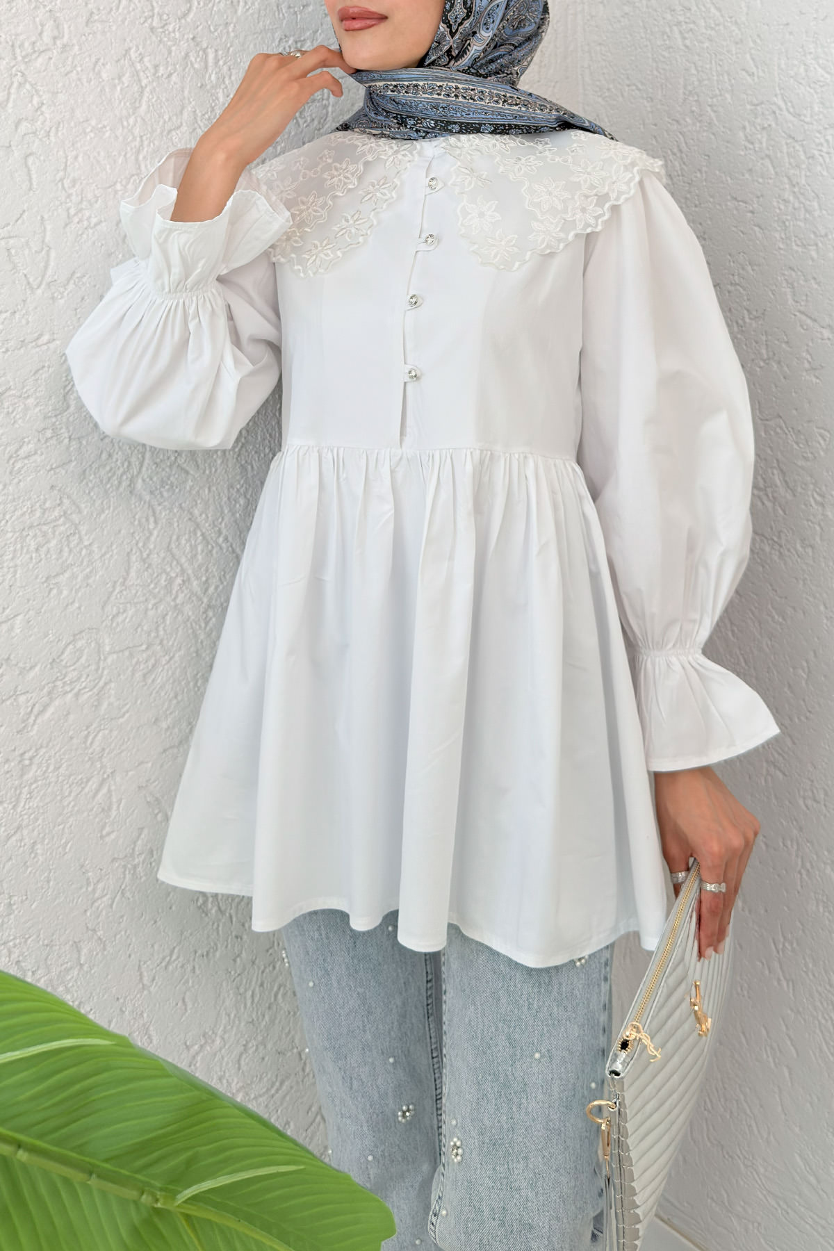 Prenses Tunik 2345 - BEYAZ |  