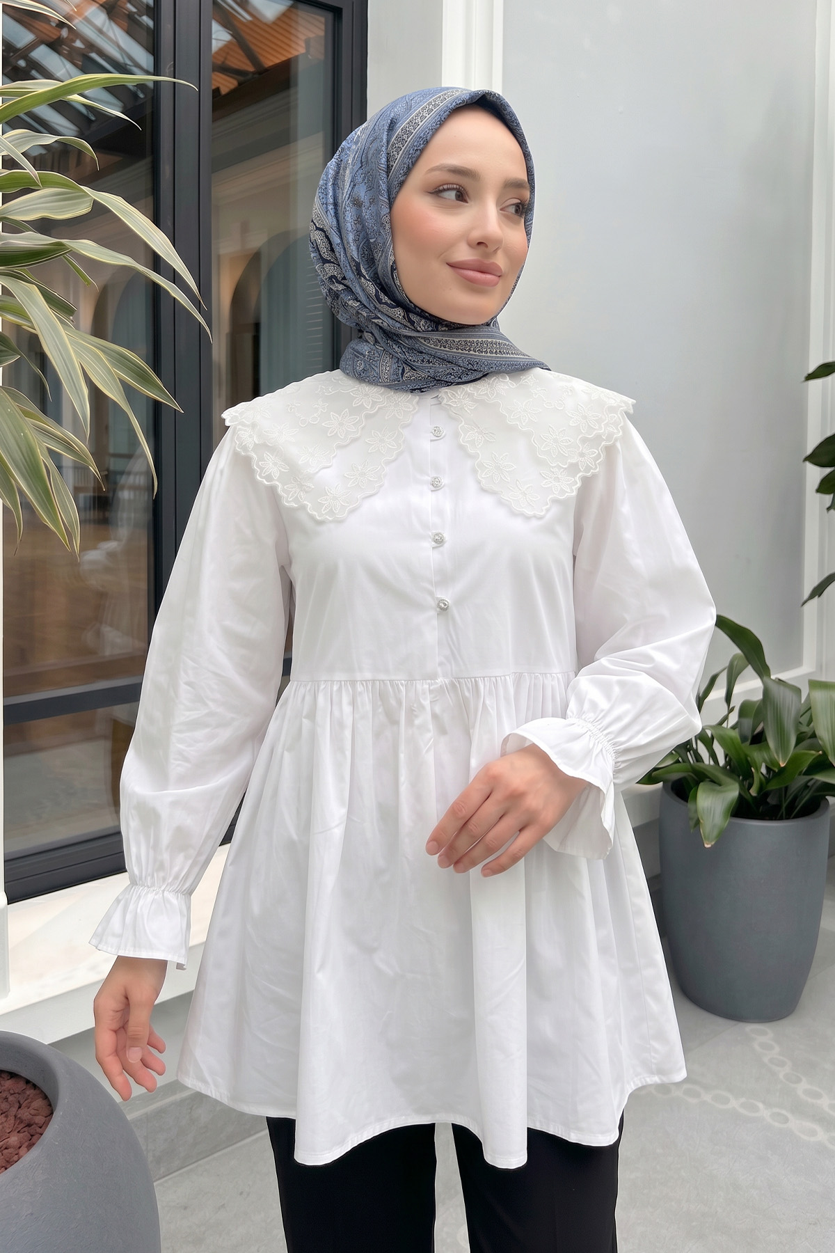 Prenses Tunik 2345 - BEYAZ |  