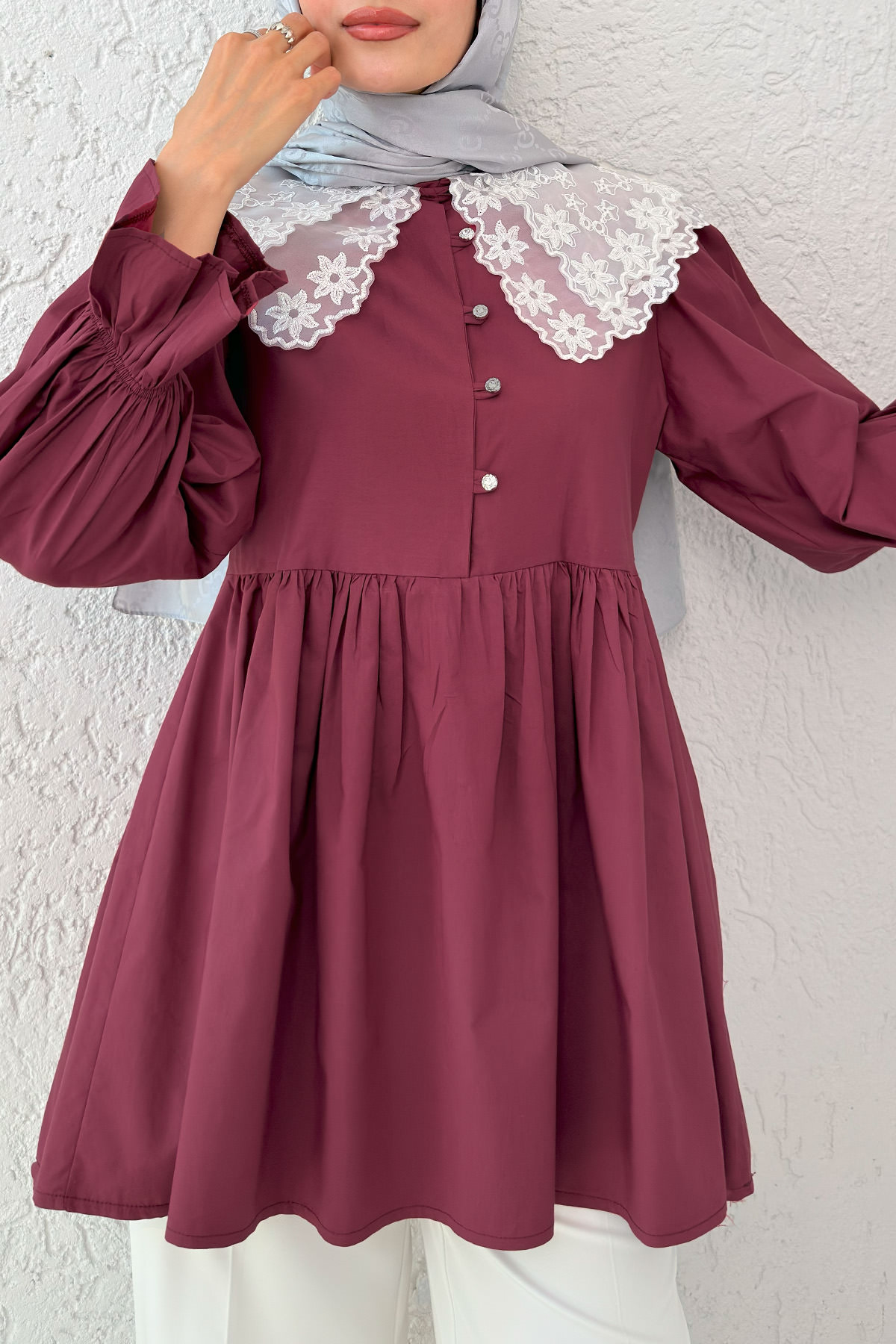 Prenses Tunik 2345 - BORDO |  