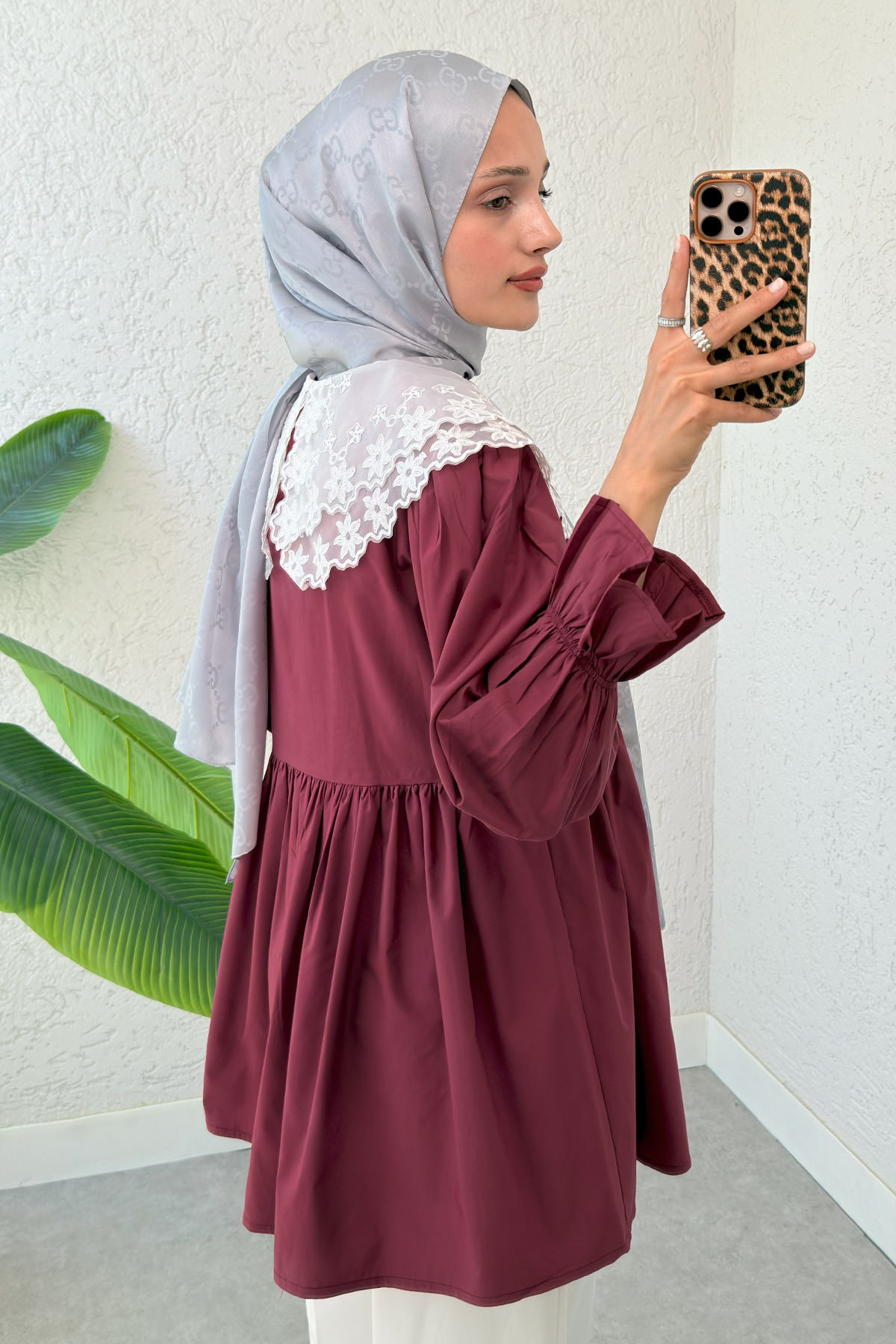 Prenses Tunik 2345 - BORDO |  