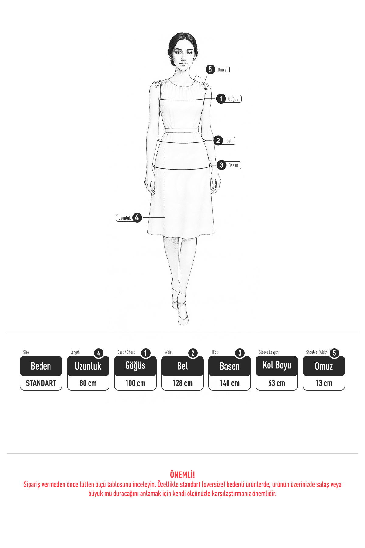 Etamin Nakışlı Tunik 2099 - KREM |  