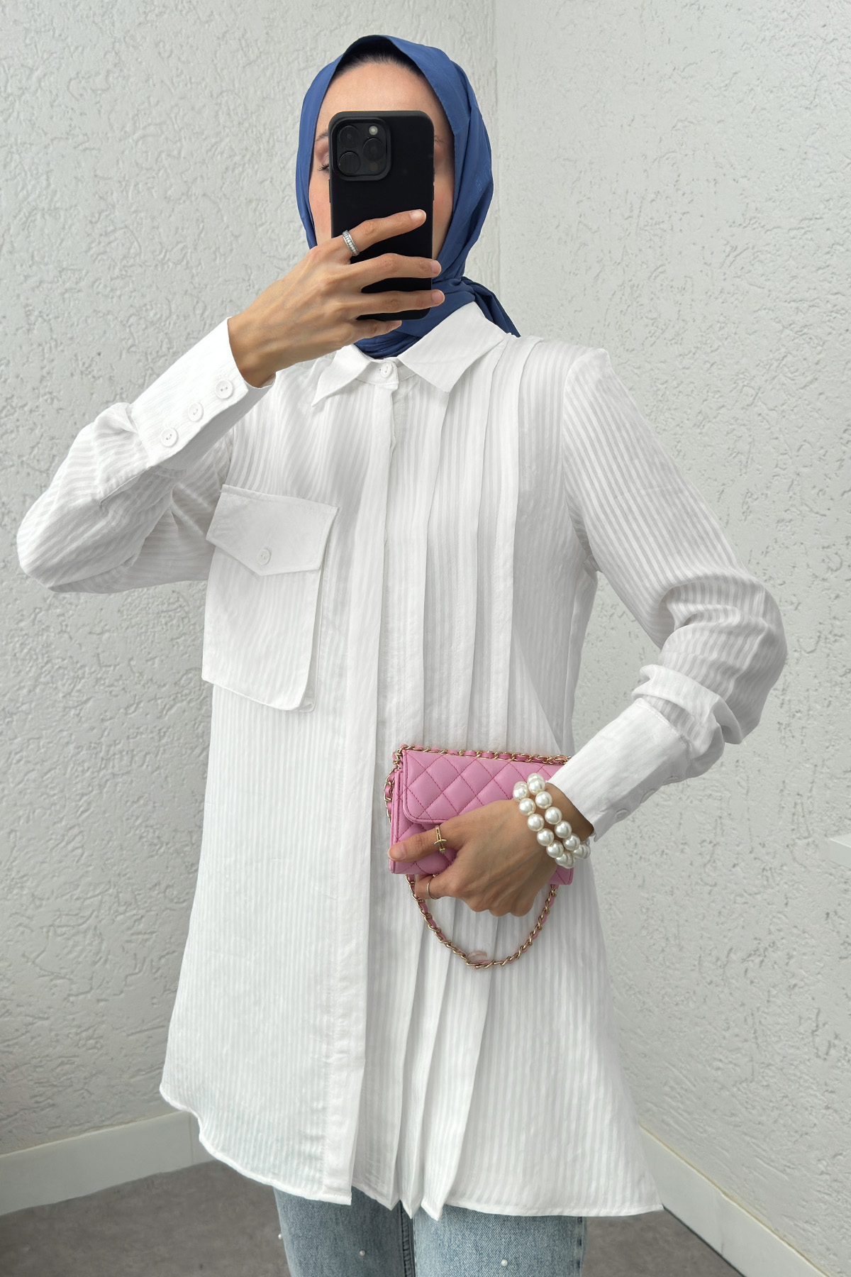 Tek Cepli Gömlek 2230 - BEYAZ |  