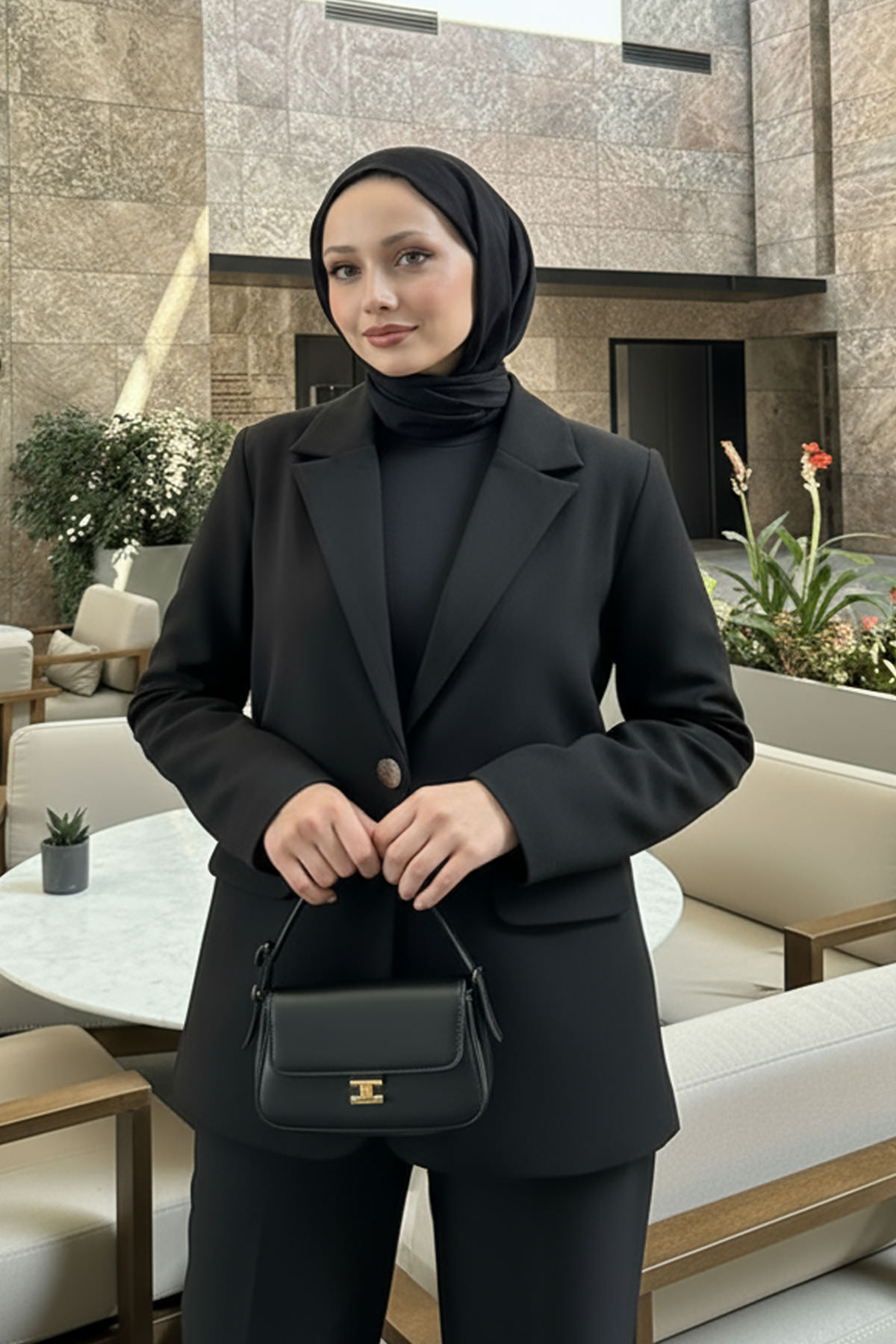 Scuba Blazer Ceket 2272 - SİYAH |  