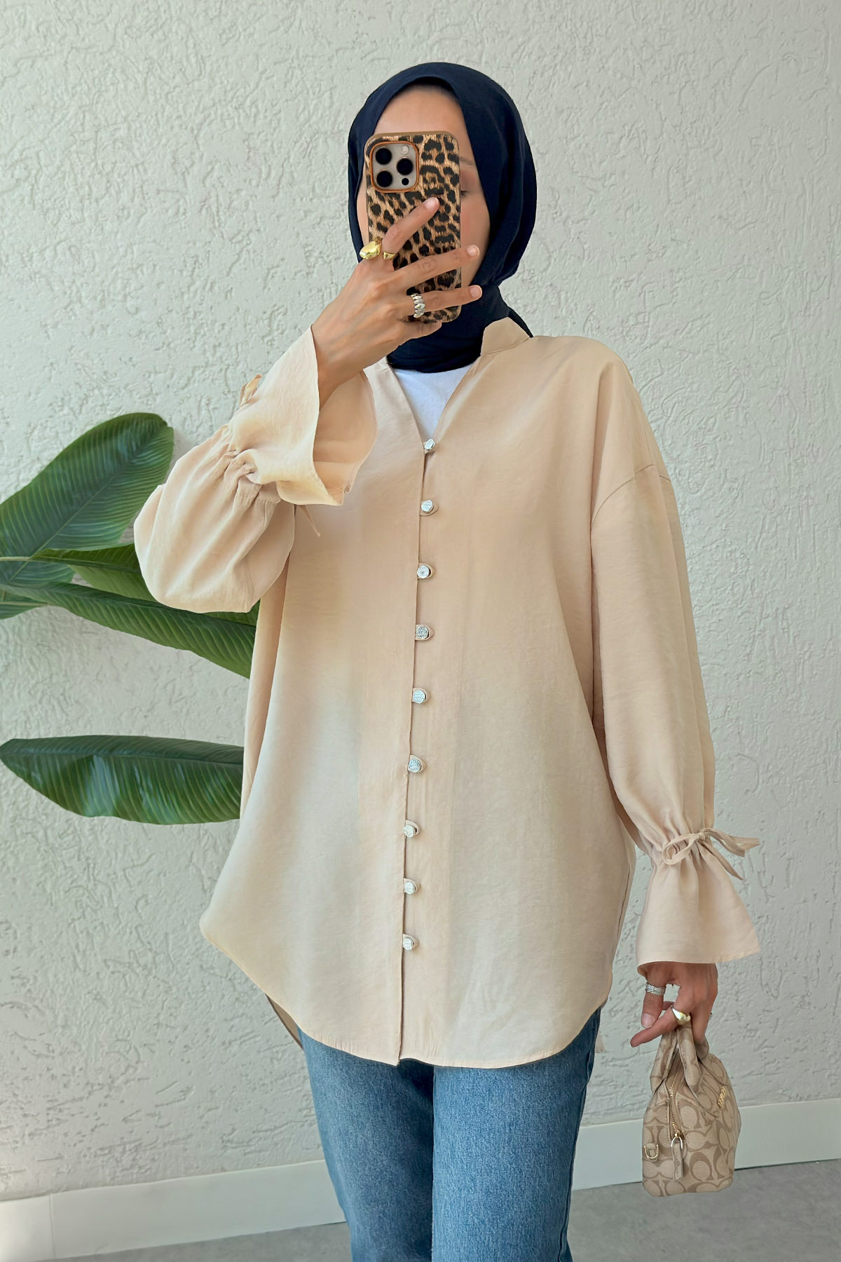 Hakim Yaka Gömlek 2340 - BEJ |  