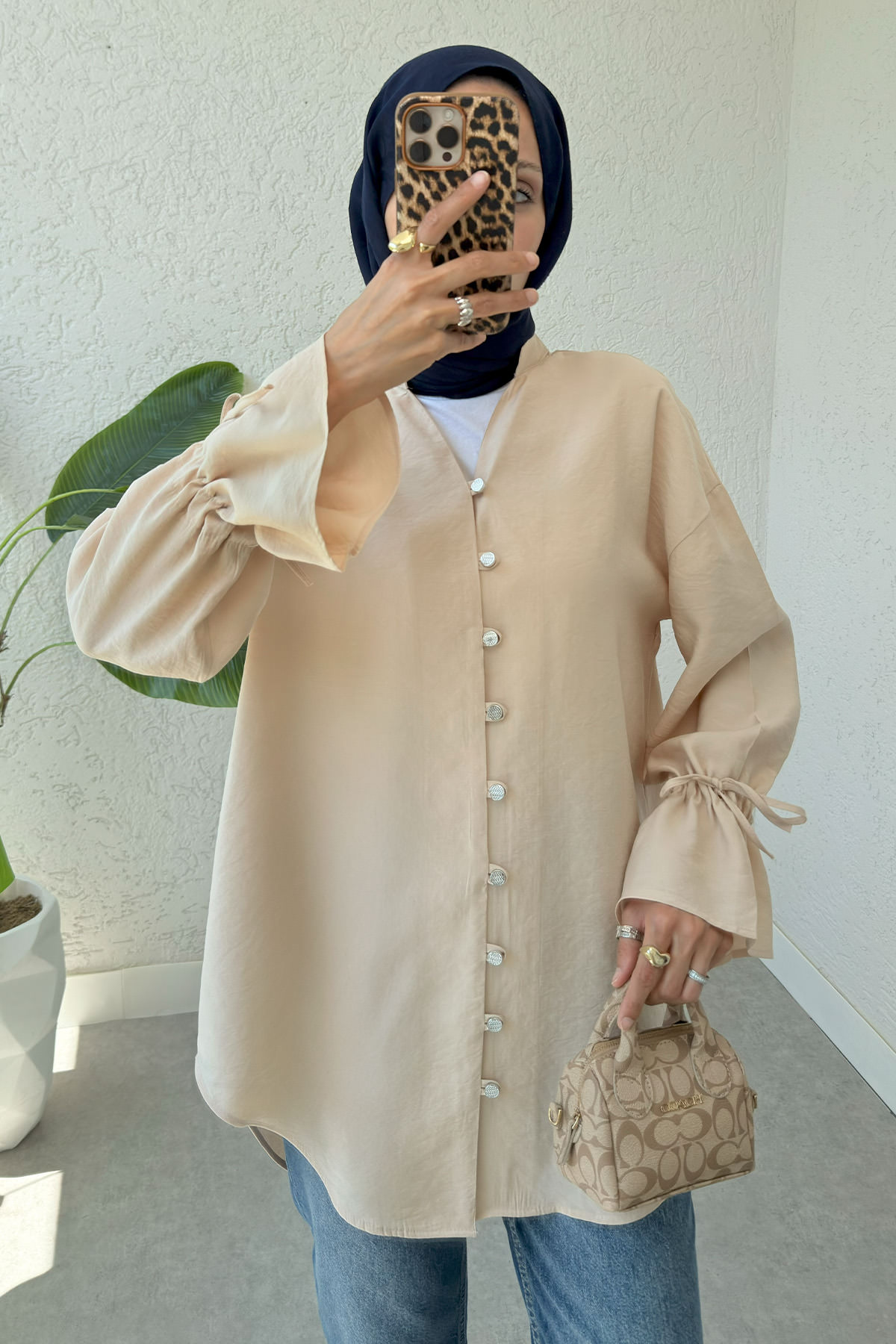 Hakim Yaka Gömlek 2340 - BEJ |  