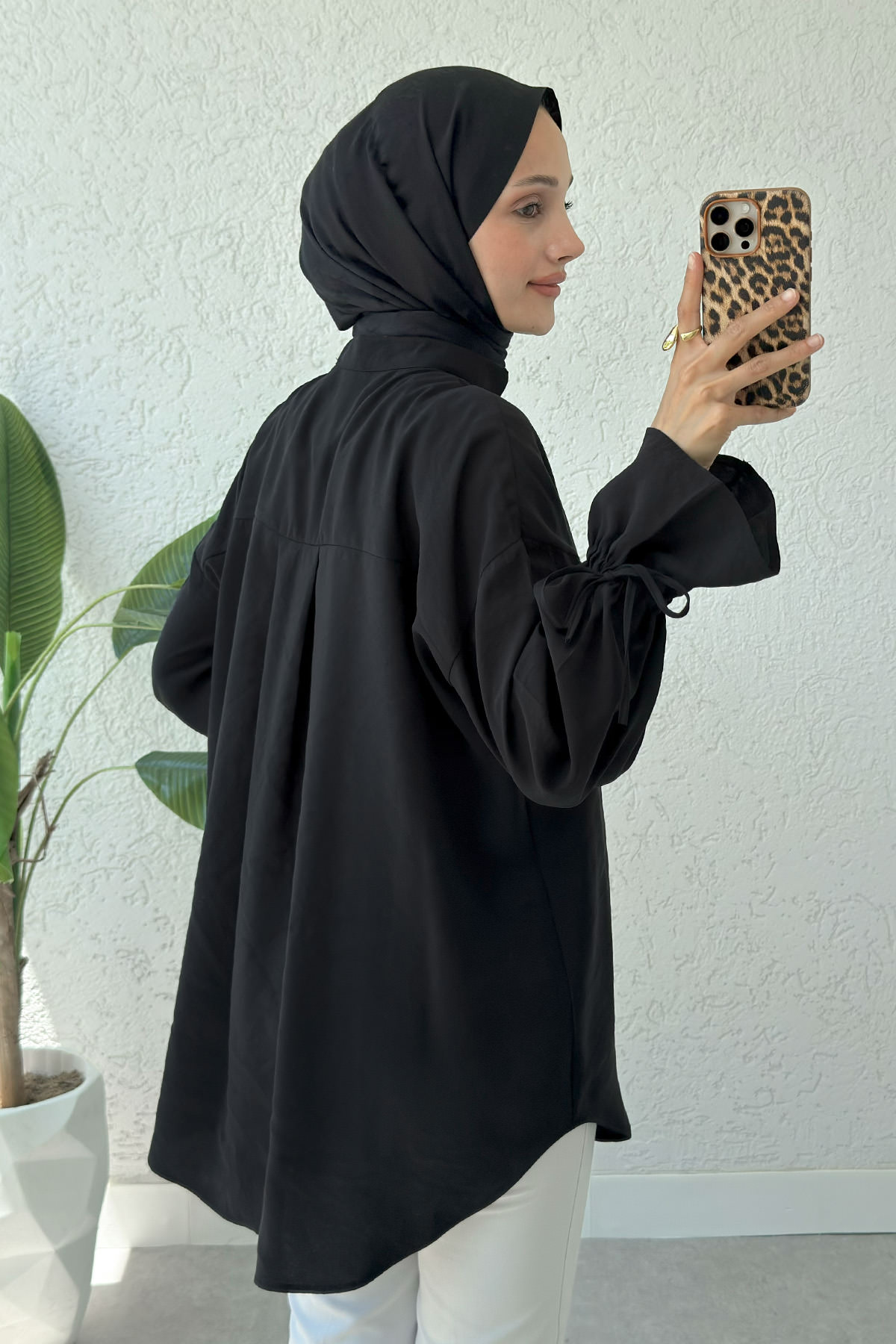 Hakim Yaka Gömlek 2340 - SİYAH |  