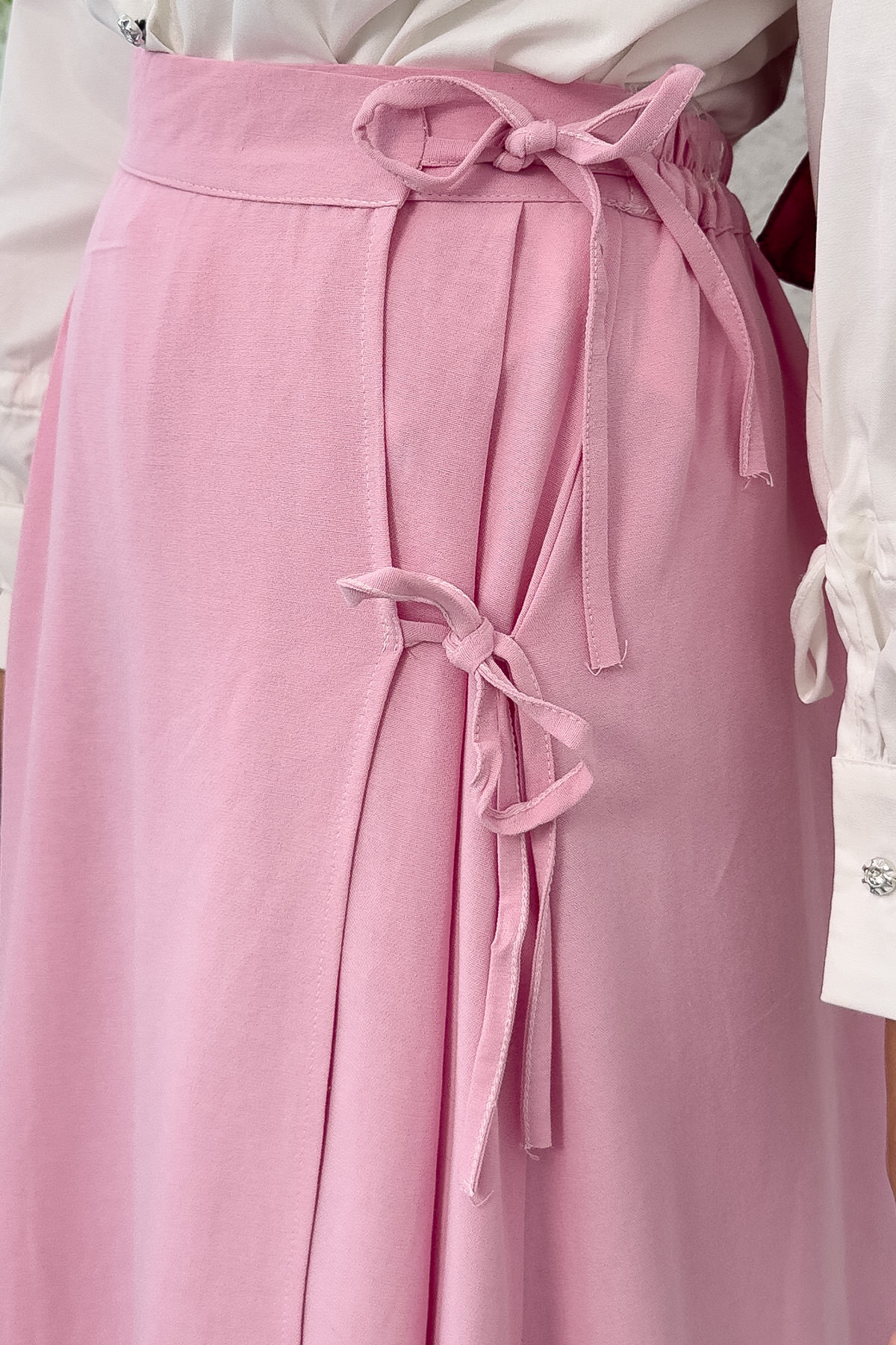 Tek Parça Çapraz Bağlamalı Etek 2356 - PEMBE |  