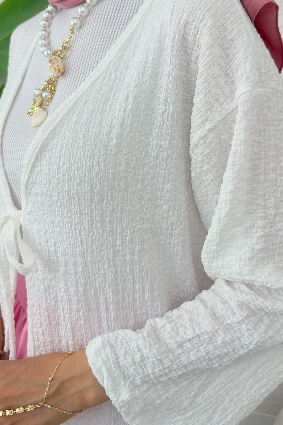 Bürümcük Kimono 2360 - BEYAZ |  