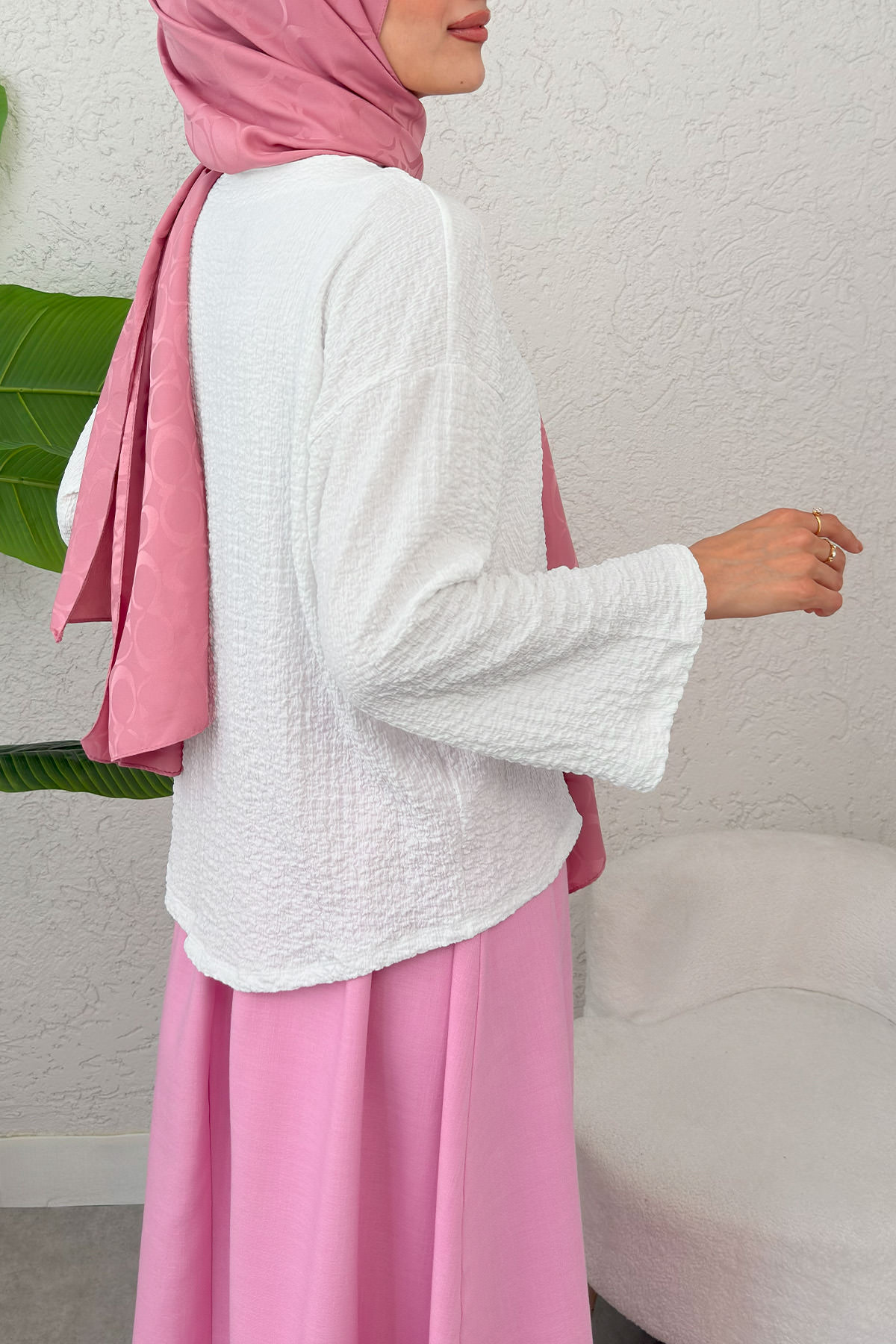 Bürümcük Kimono 2360 - BEYAZ |  