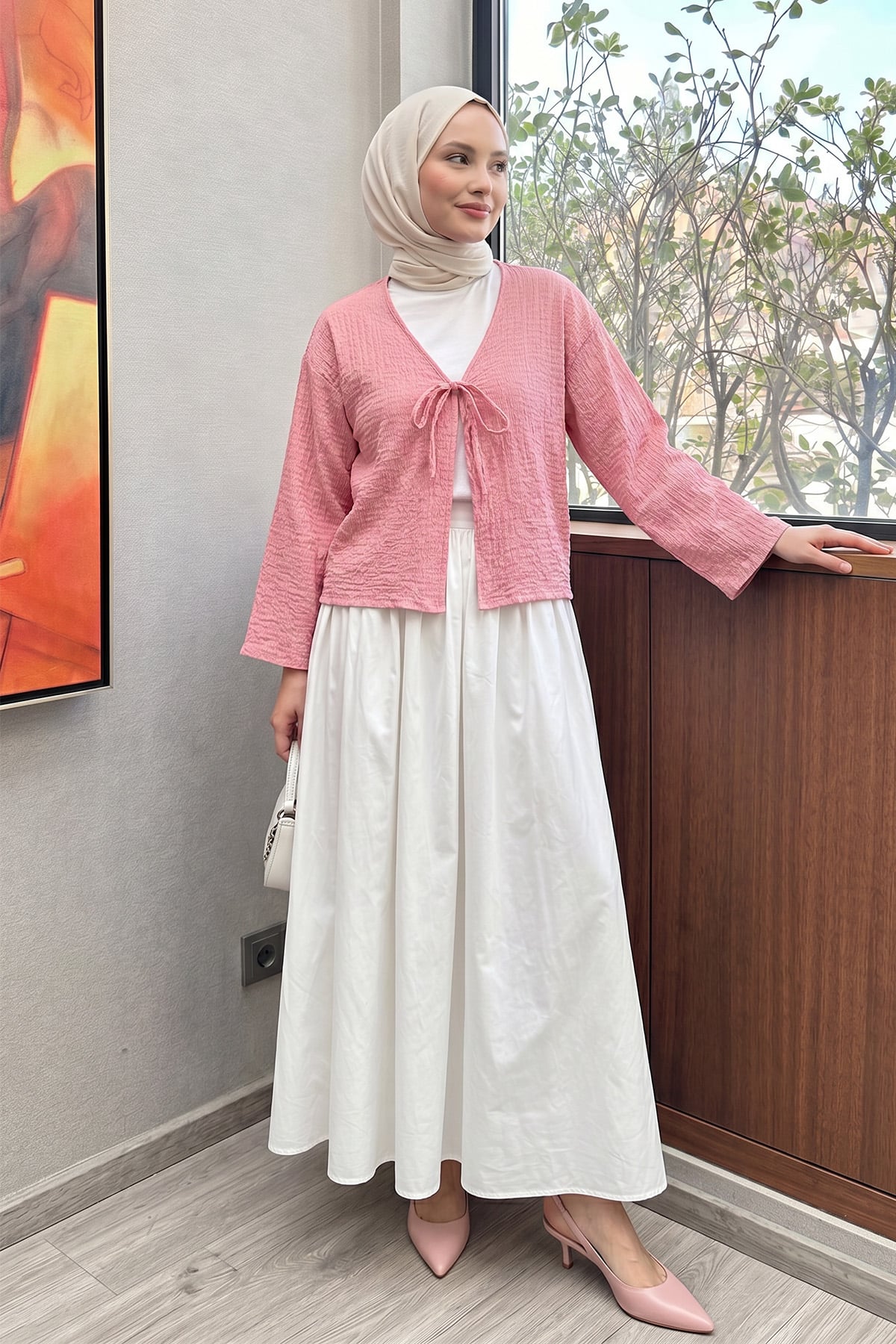 Bürümcük Kimono 2360 - PEMBE |  