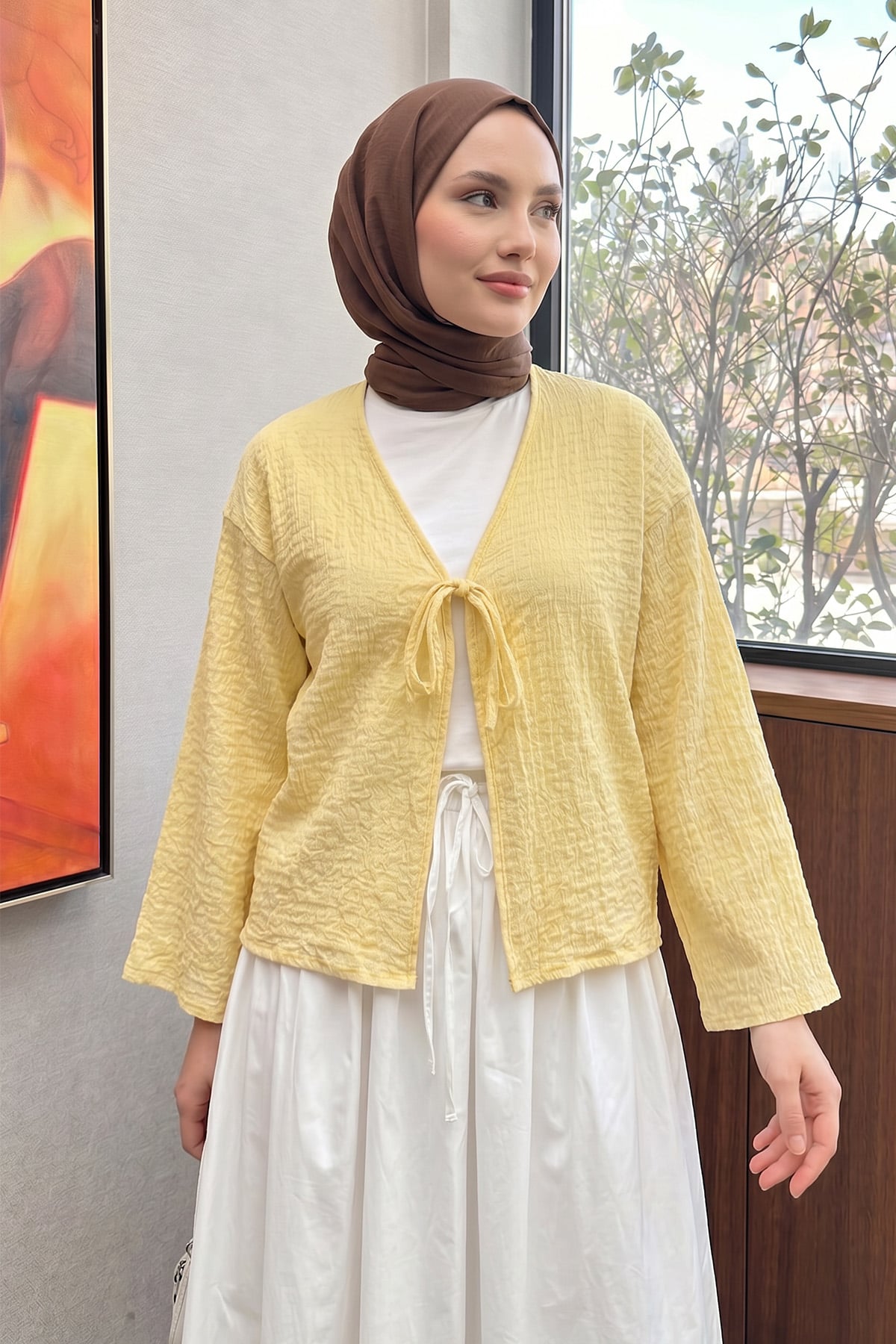 Bürümcük Kimono 2360 - SARI |  