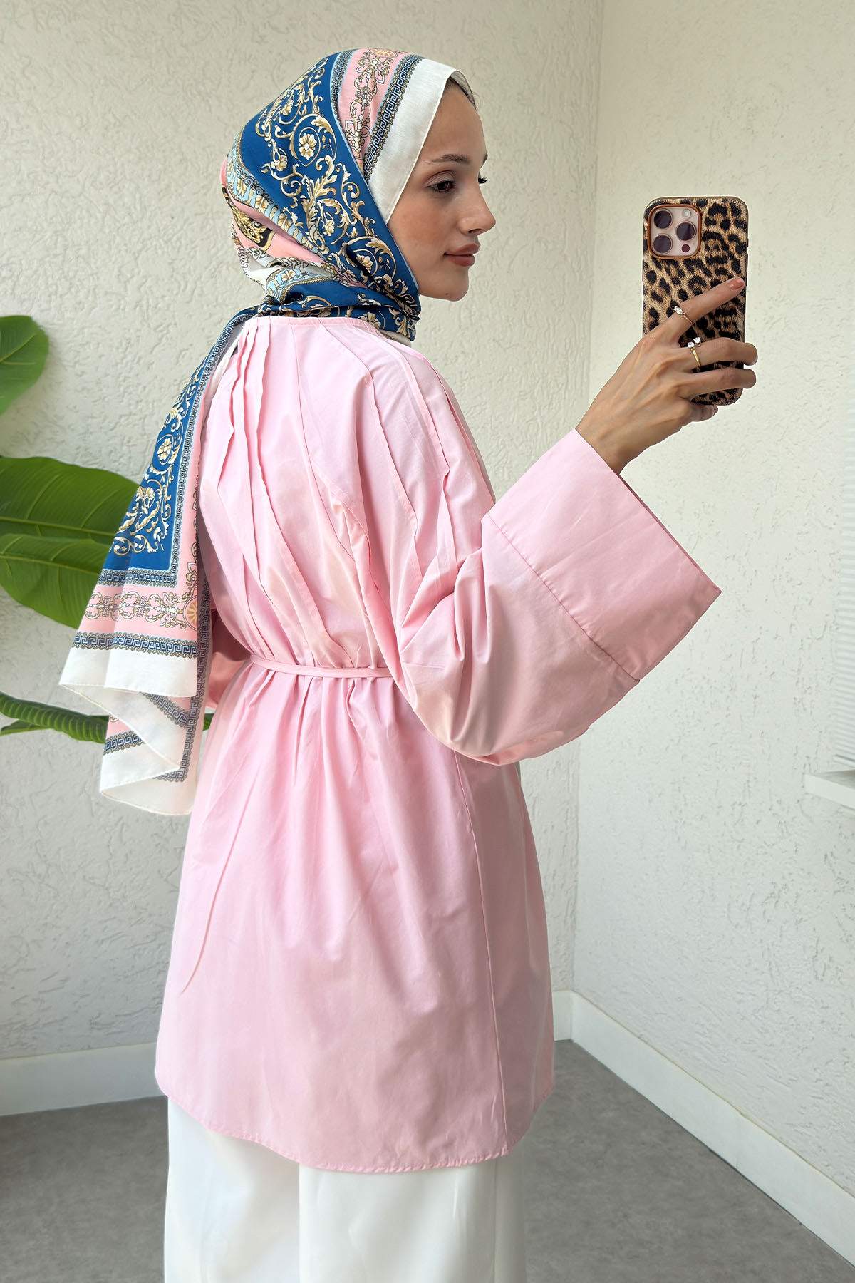 Nervür Detaylı Gömlek 2364 - PEMBE |  