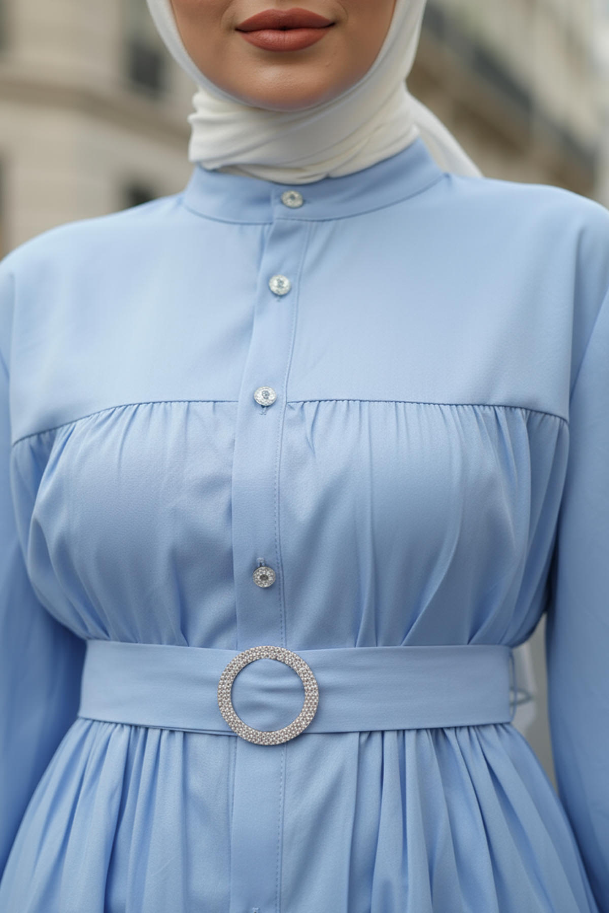 Kat Kat Keten Tunik 2369 - BEBE MAVİSİ |  