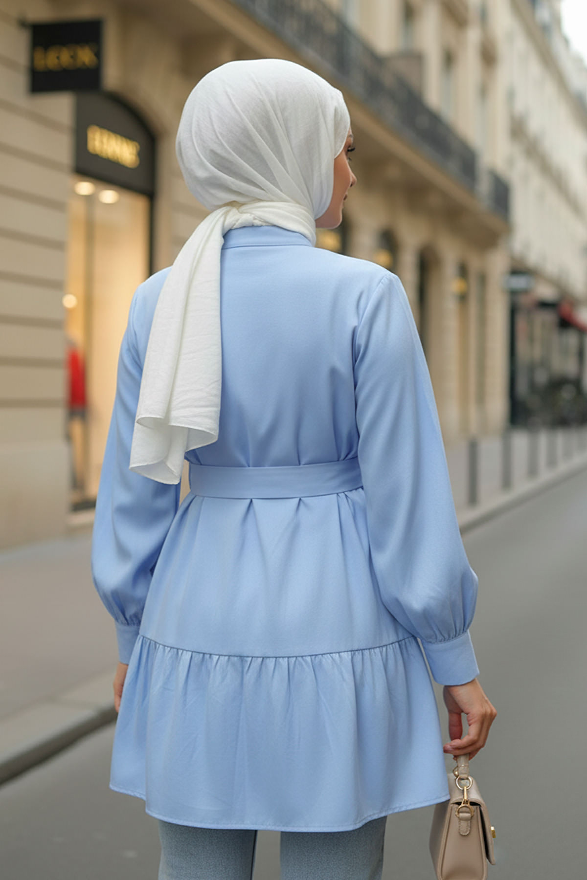 Kat Kat Keten Tunik 2369 - BEBE MAVİSİ |  