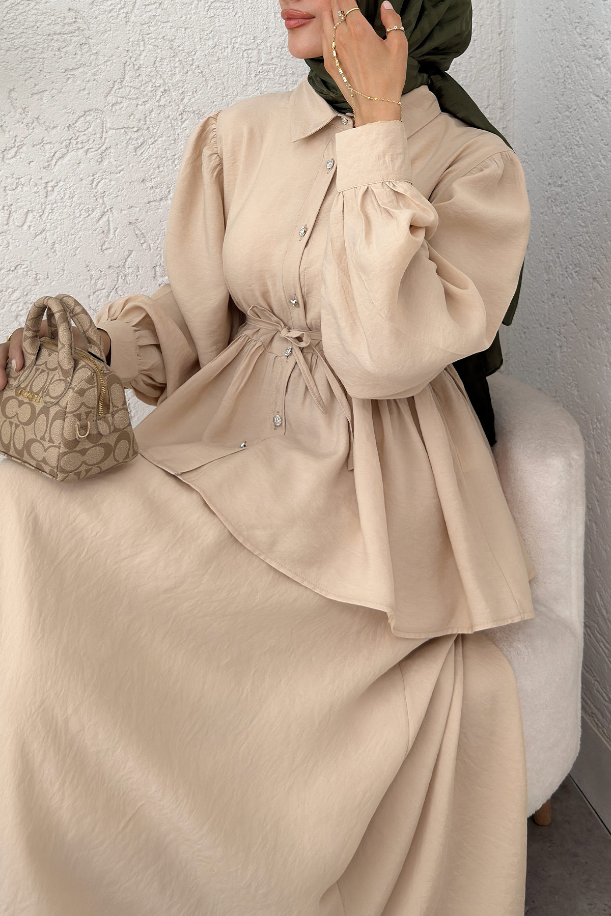 Modal Etekli Takım 2371 - BEJ |  