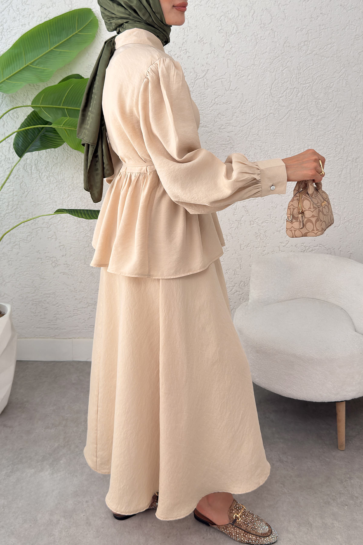 Modal Etekli Takım 2371 - BEJ |  