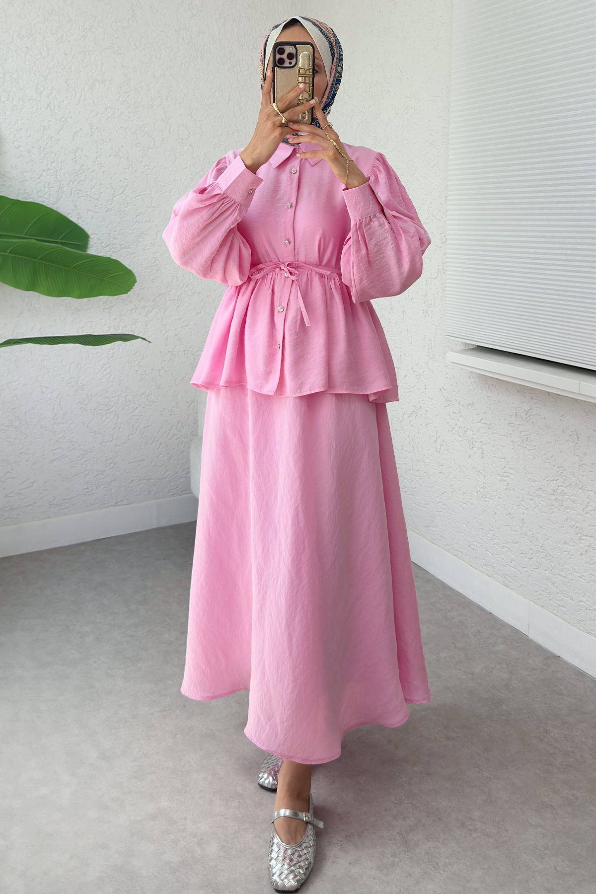 Modal Etekli Takım 2371 - PEMBE |  