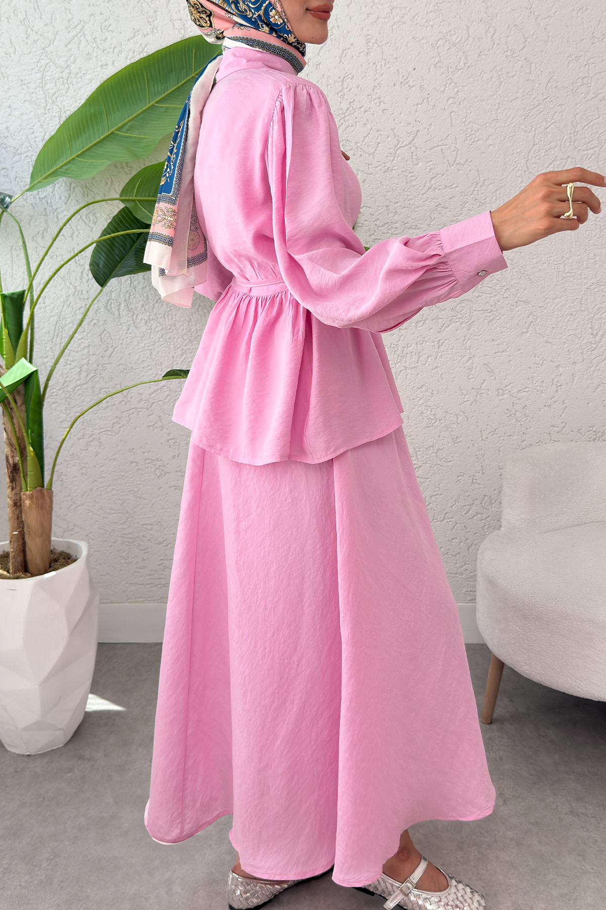 Modal Etekli Takım 2371 - PEMBE |  