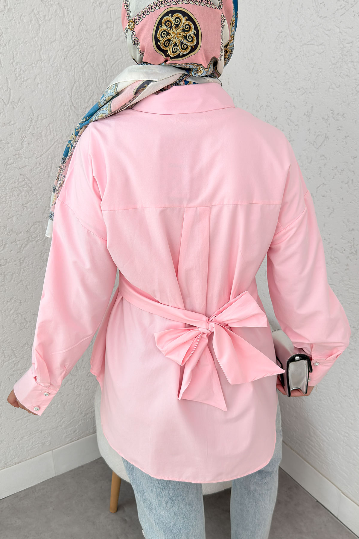 Çapraz Geçişli Tunik 2379 - PEMBE |  