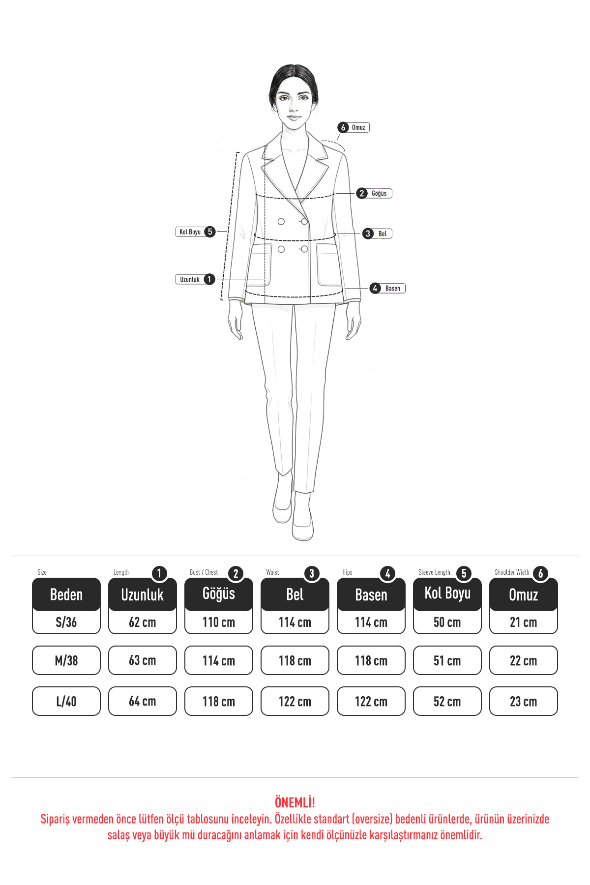 Leopar Desen Kaşe Ceket 2602 - KAHVERENGİ |  