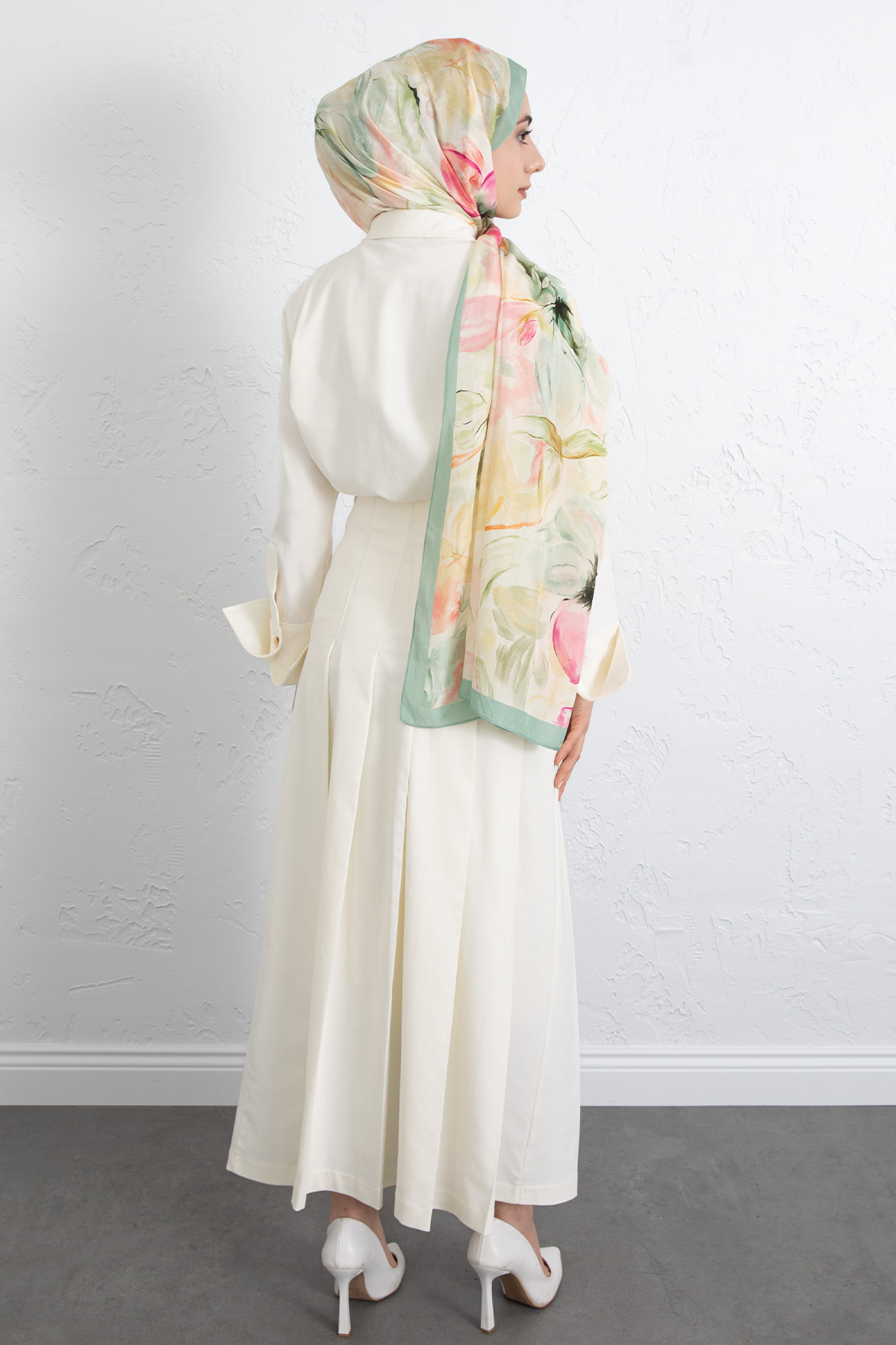 Gömlekli Etek Takım 266004 - EKRU |  