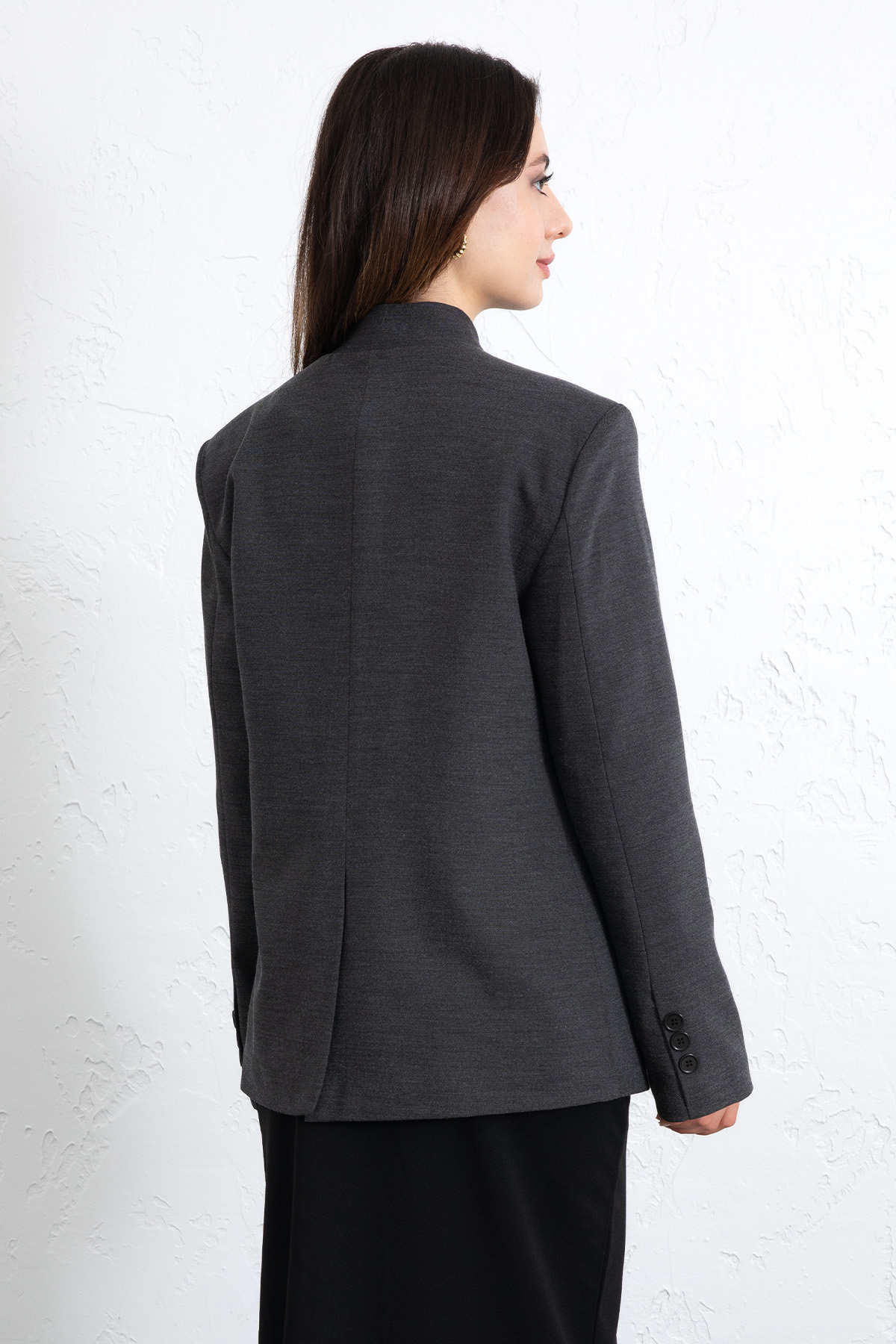 Yüksek Yaka Blazer Ceket 269013 - ANTRASİT |  