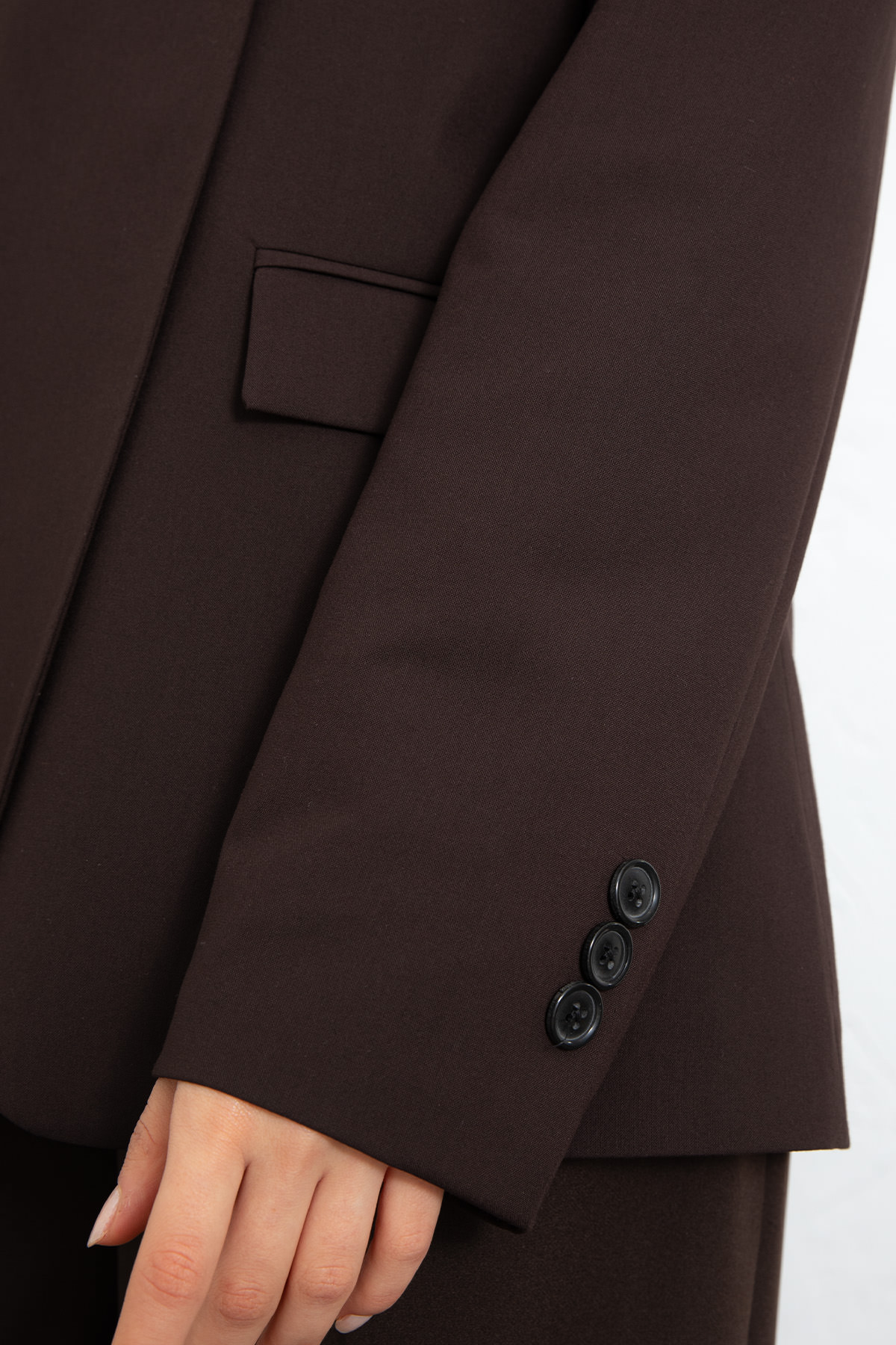 Yüksek Yaka Blazer Ceket 269013 - KAHVERENGİ |  