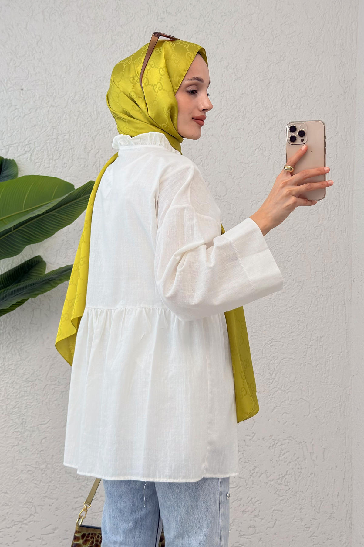 Yandan Bağlamalı Tunik 2151 - KREM |  