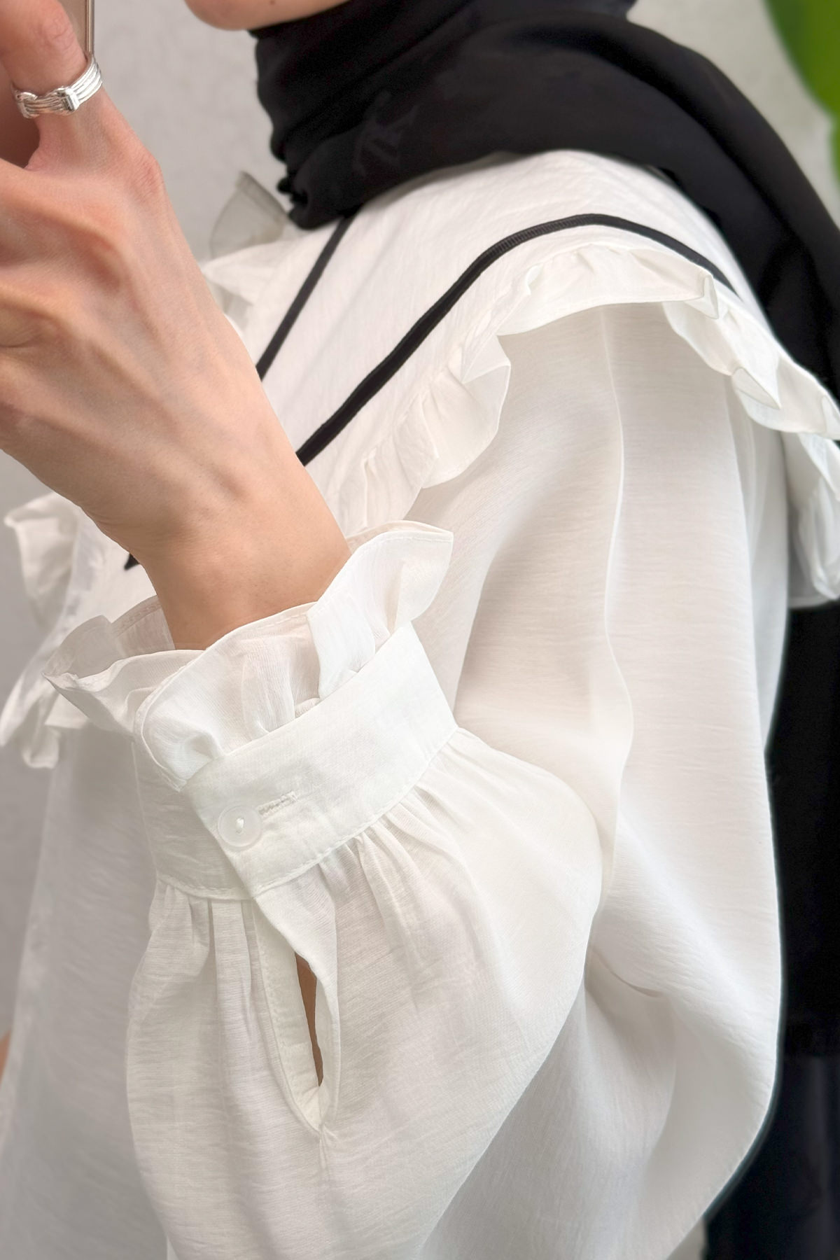 Büyük Bebe Yakalı Gömlek 2278 - KREM |  