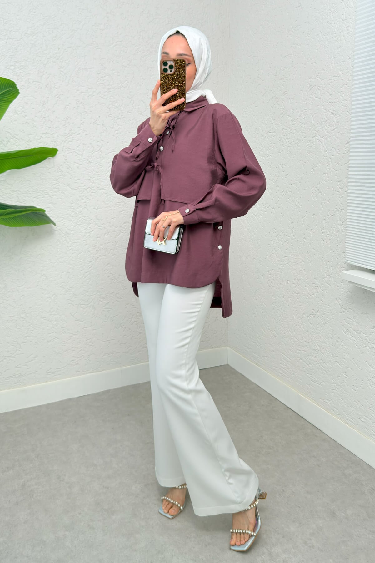 Bolero Detaylı Tunik 2213  - VİŞNE ÇÜRÜĞÜ |  