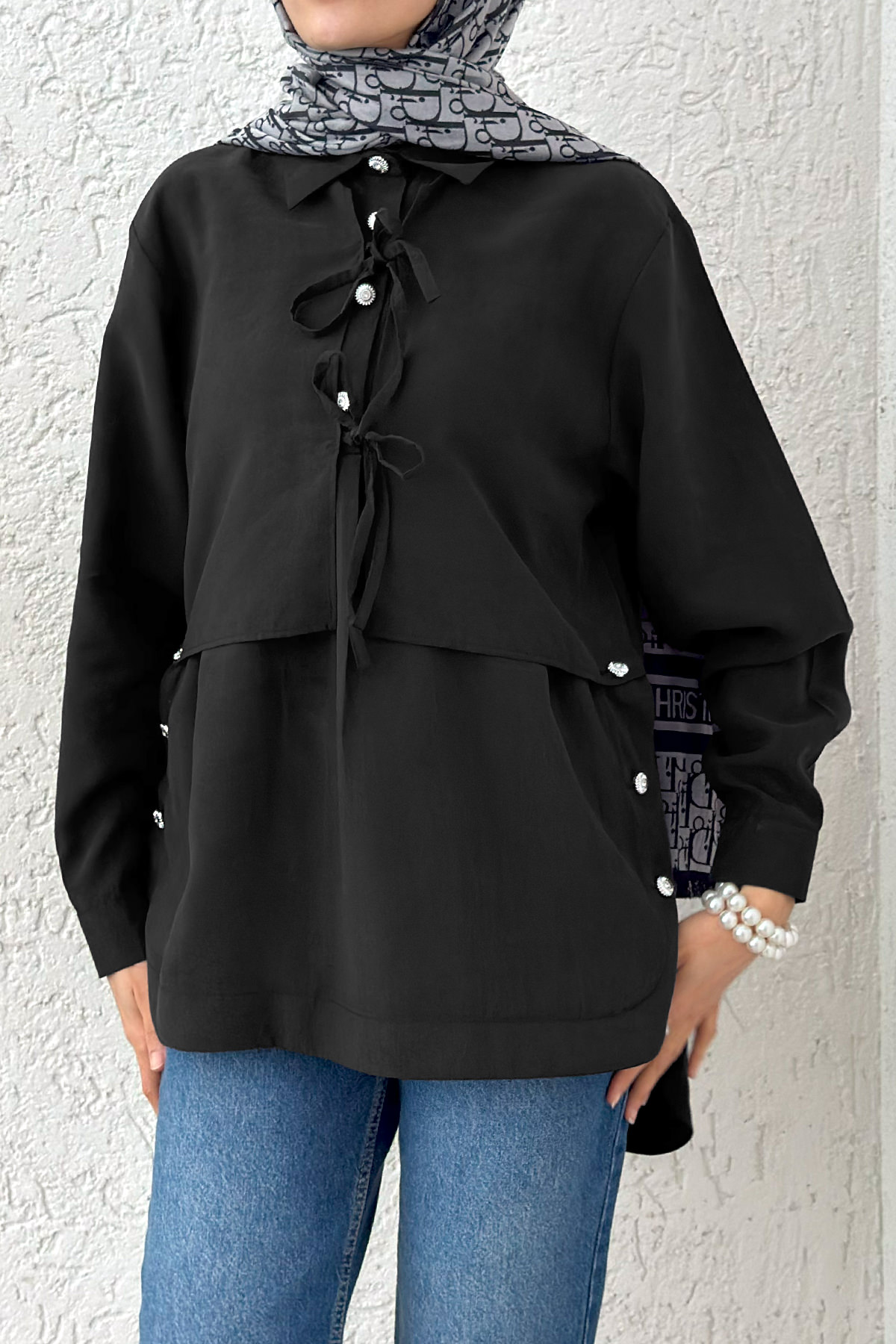 Bolero Detaylı Tunik 2213 - SİYAH |  