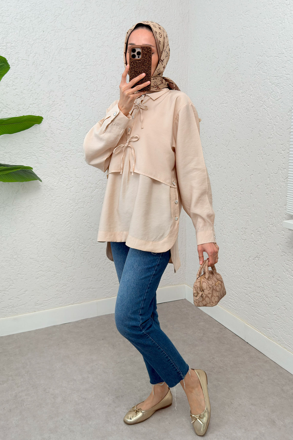 Bolero Detaylı Tunik 2213 - BEJ |  