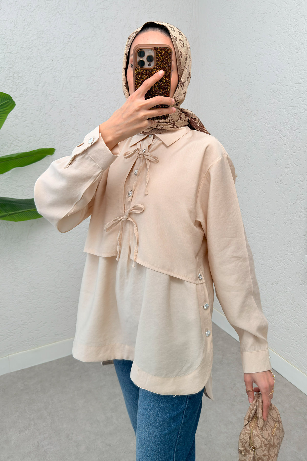 Bolero Detaylı Tunik 2213 - BEJ |  