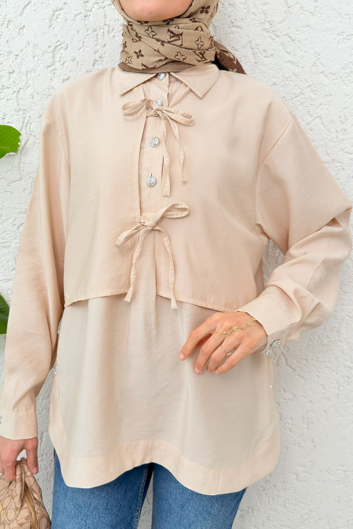 Bolero Detaylı Tunik 2213 - BEJ |  
