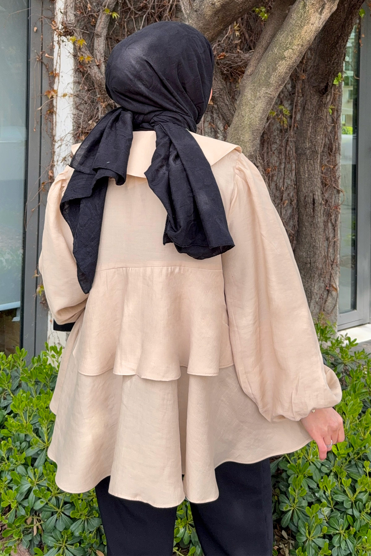 İp Bağcıklı Kat Kat Kimono 2289 - BEJ |  