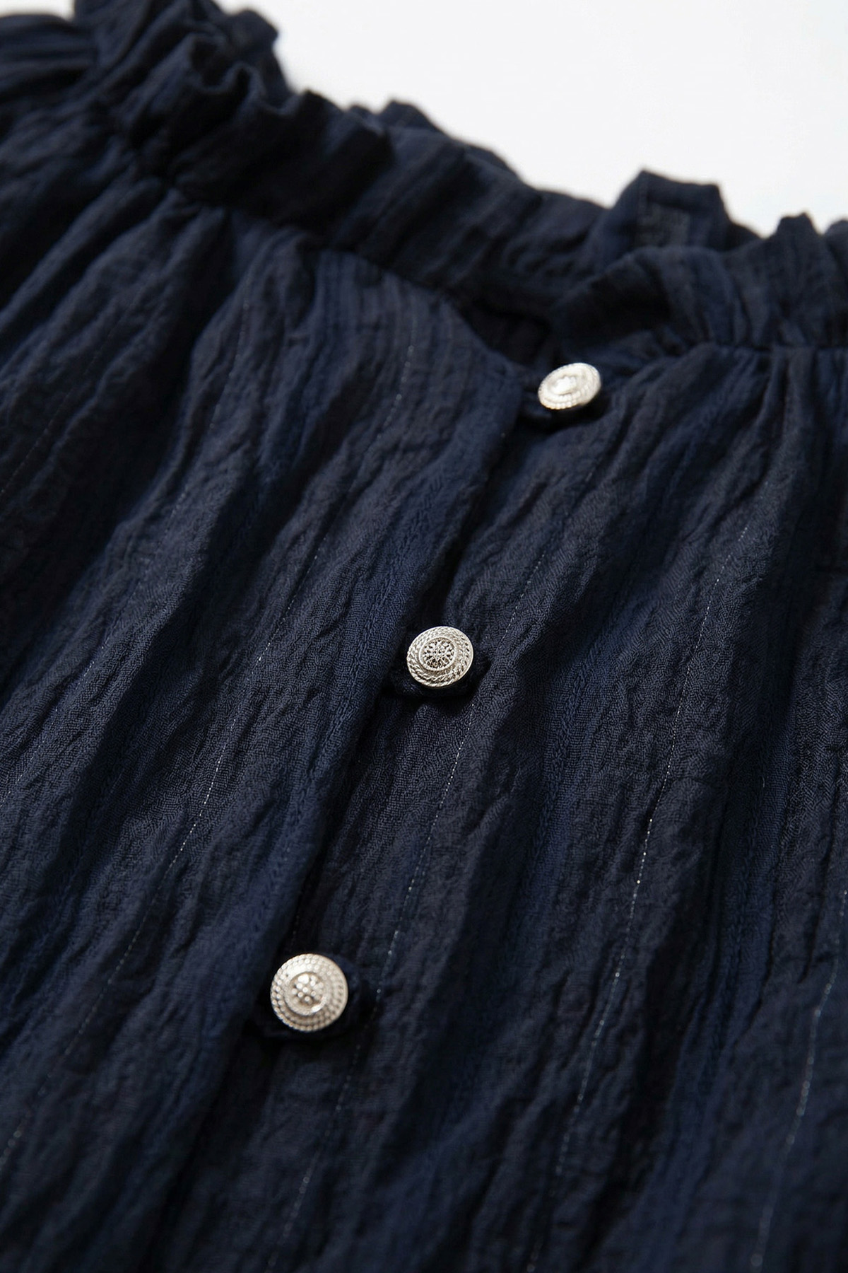 Birit Detaylı Gömlek Y0122 - LACİVERT |  