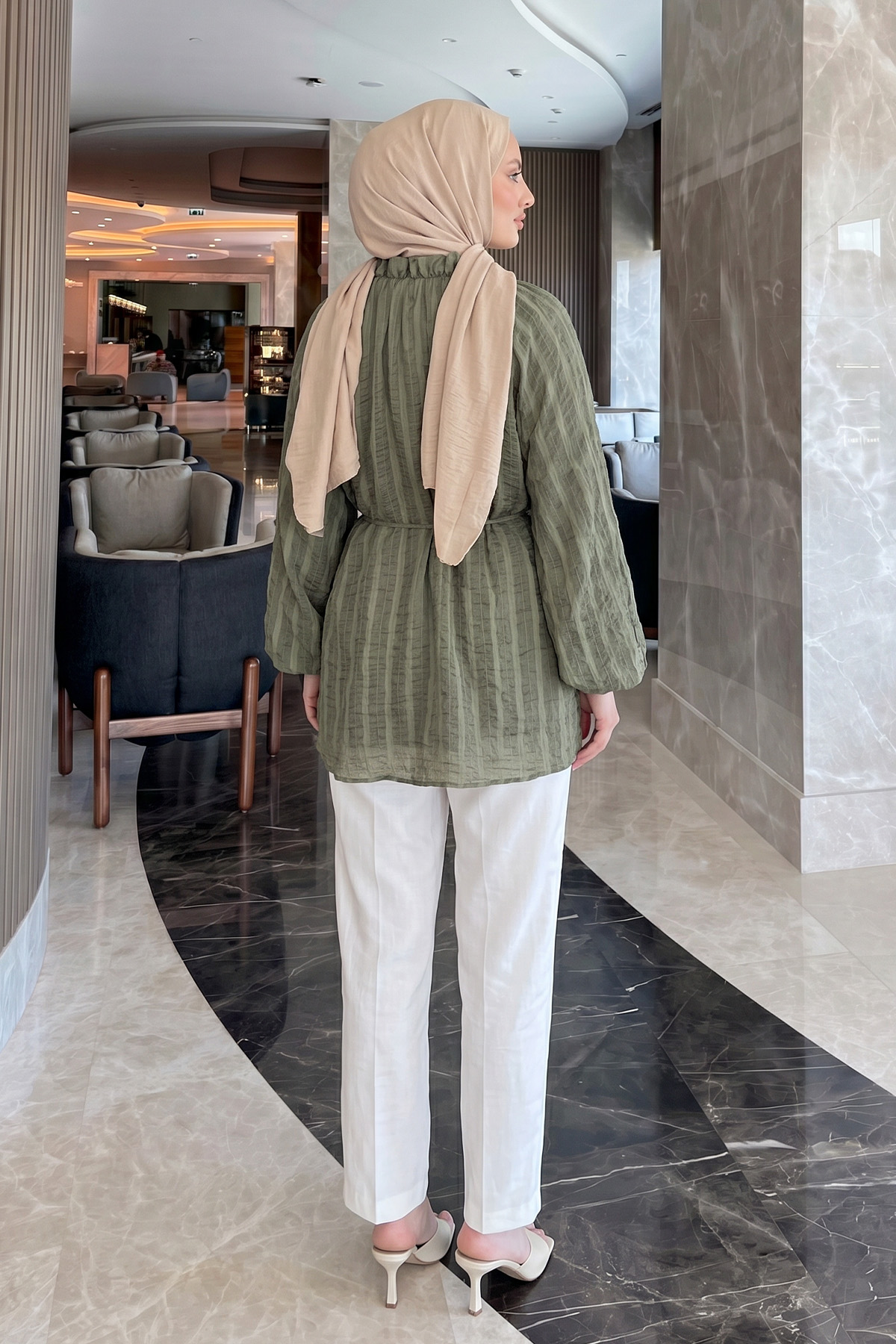 Birit Detaylı Gömlek Y0122 - HAKİ |  