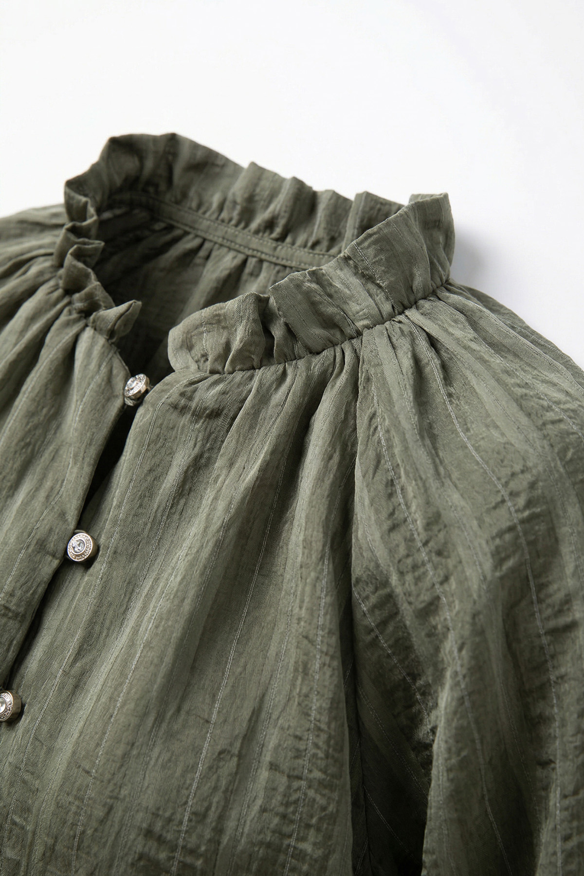 Birit Detaylı Gömlek Y0122 - HAKİ |  