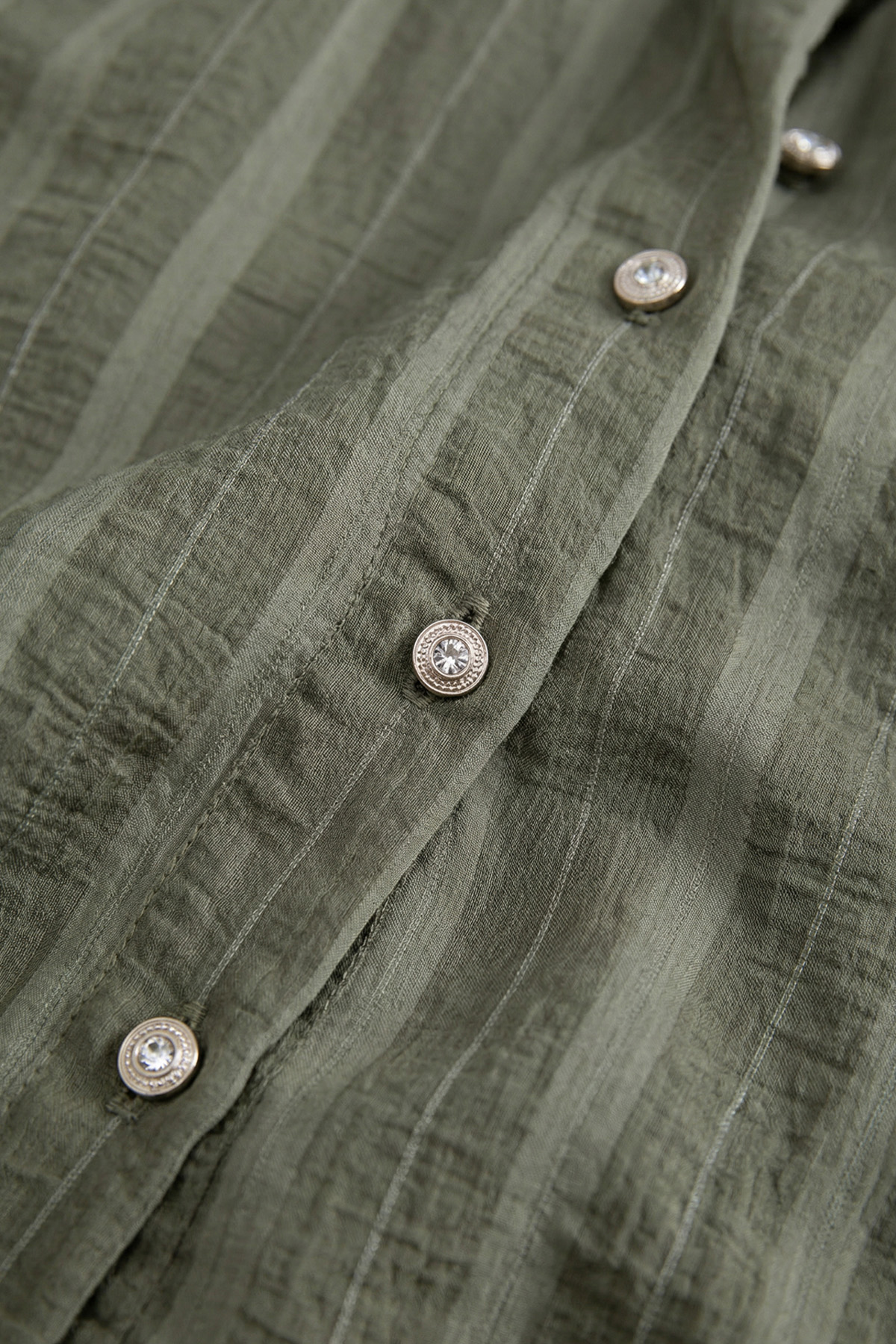 Birit Detaylı Gömlek Y0122 - HAKİ |  