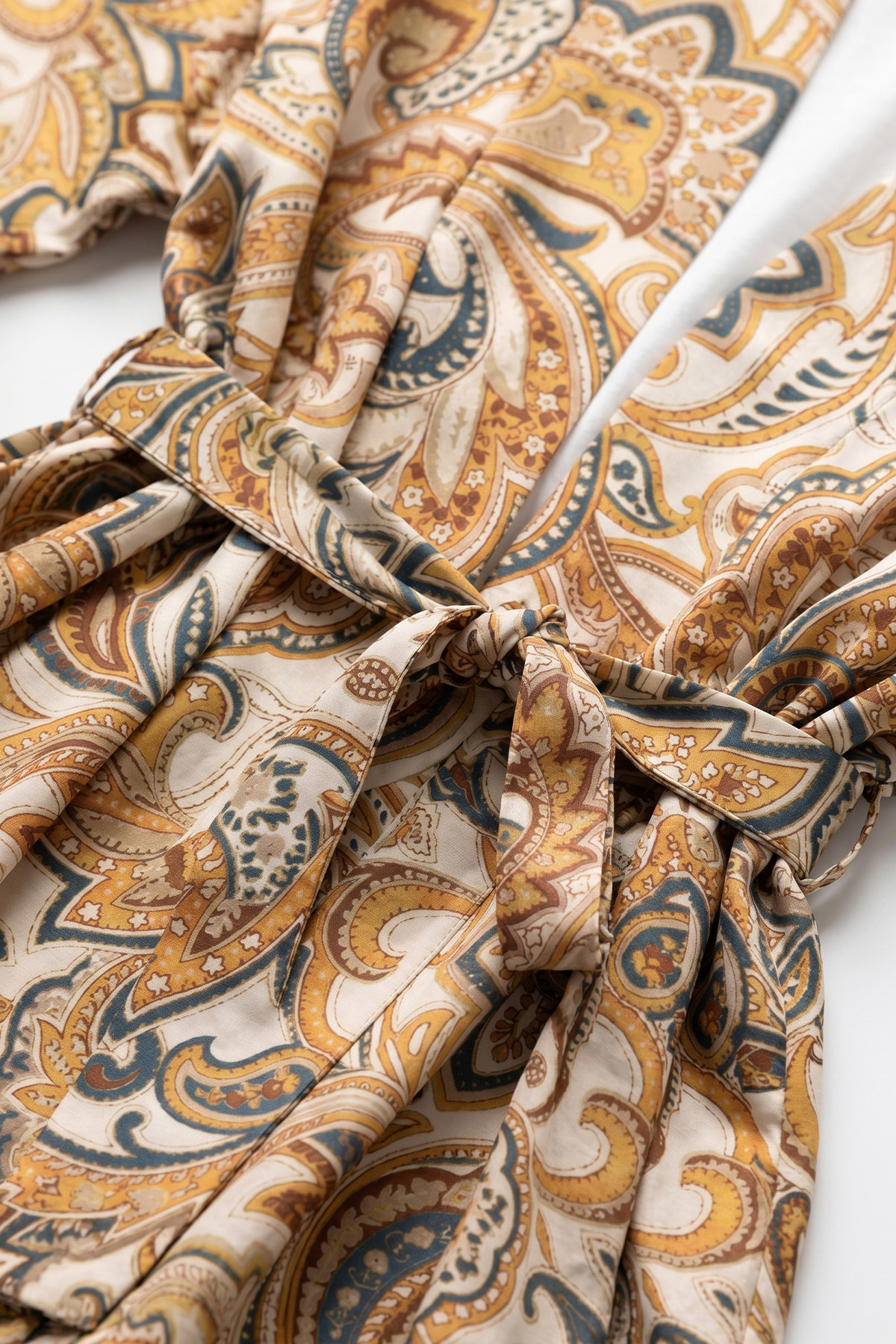 Etnik Desen Kimono 23751 - KREM |  