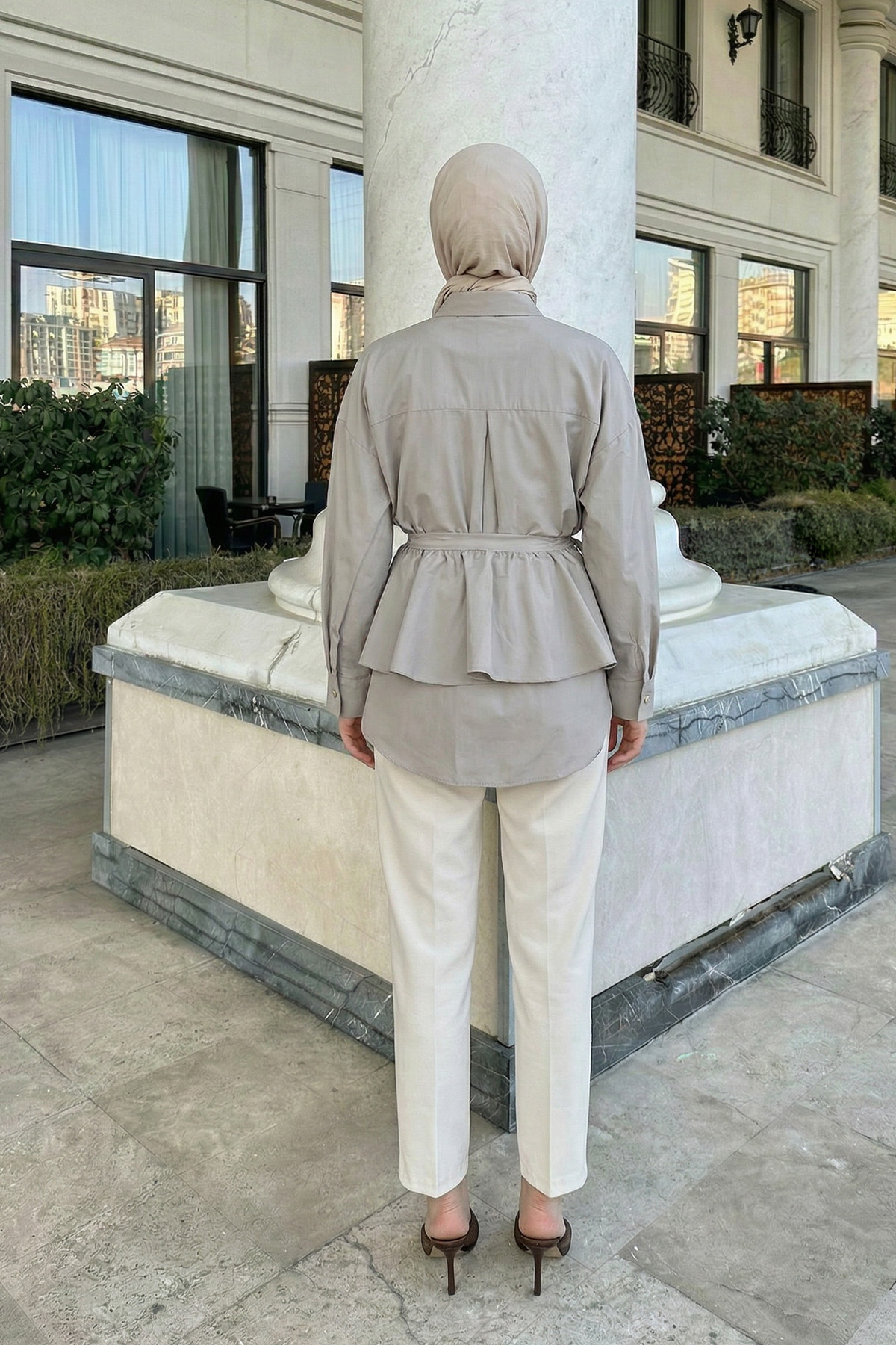 Aller Detaylı Tunik Y0123 - BEJ |  