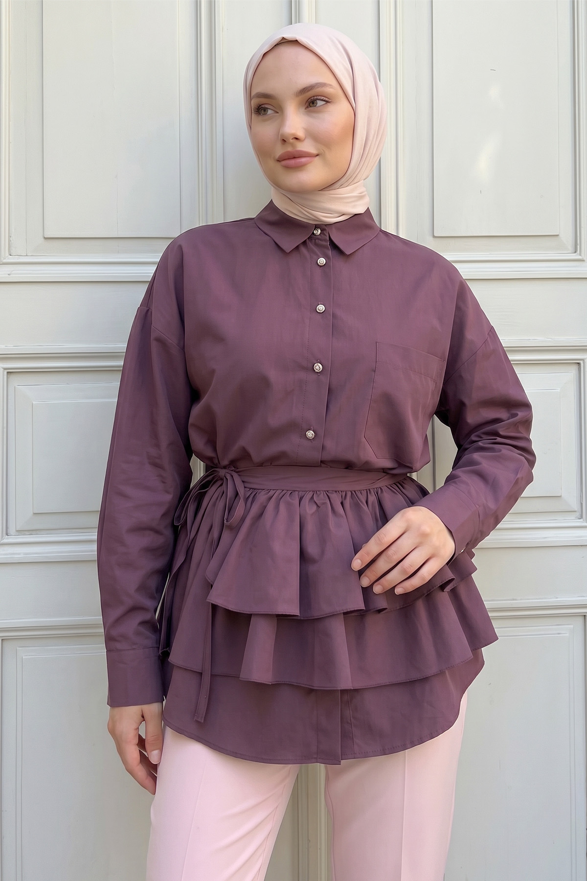 Aller Detaylı Tunik Y0123 - MÜRDÜM |  