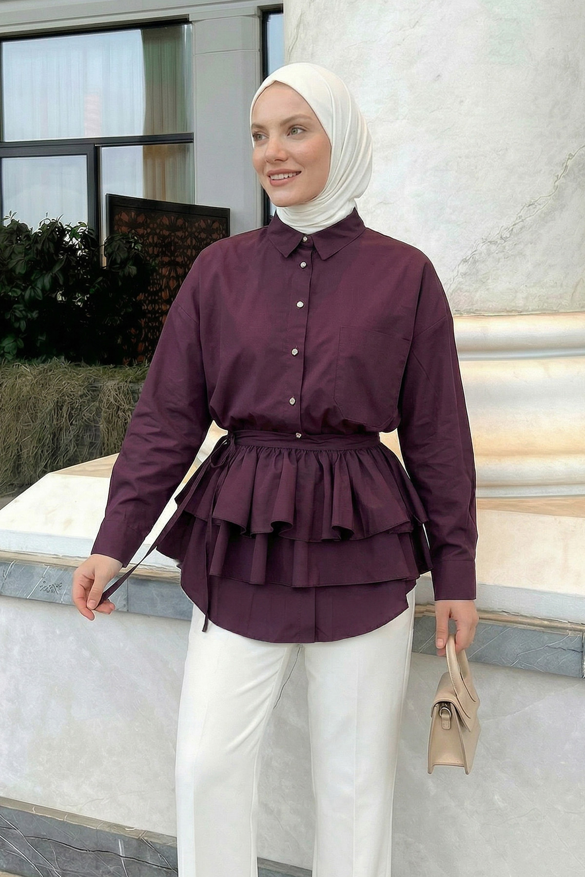 Aller Detaylı Tunik Y0123 - MÜRDÜM |  