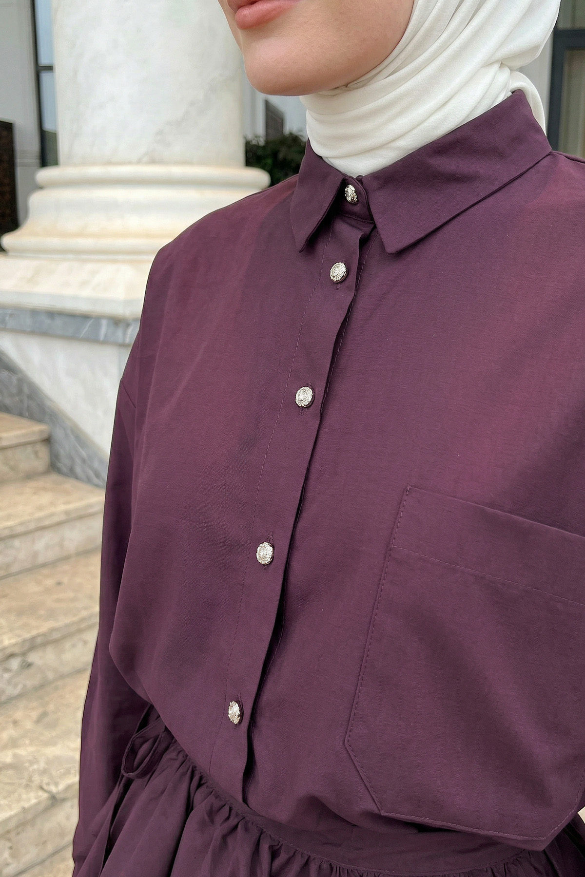 Aller Detaylı Tunik Y0123 - MÜRDÜM |  