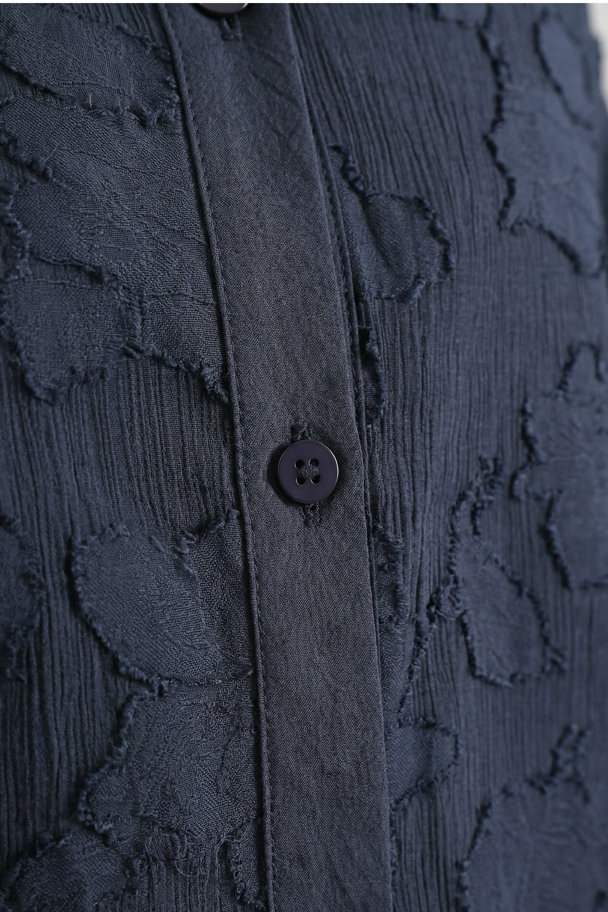 Fırfır Yakalı Kimono Y0110 - LACİVERT |  