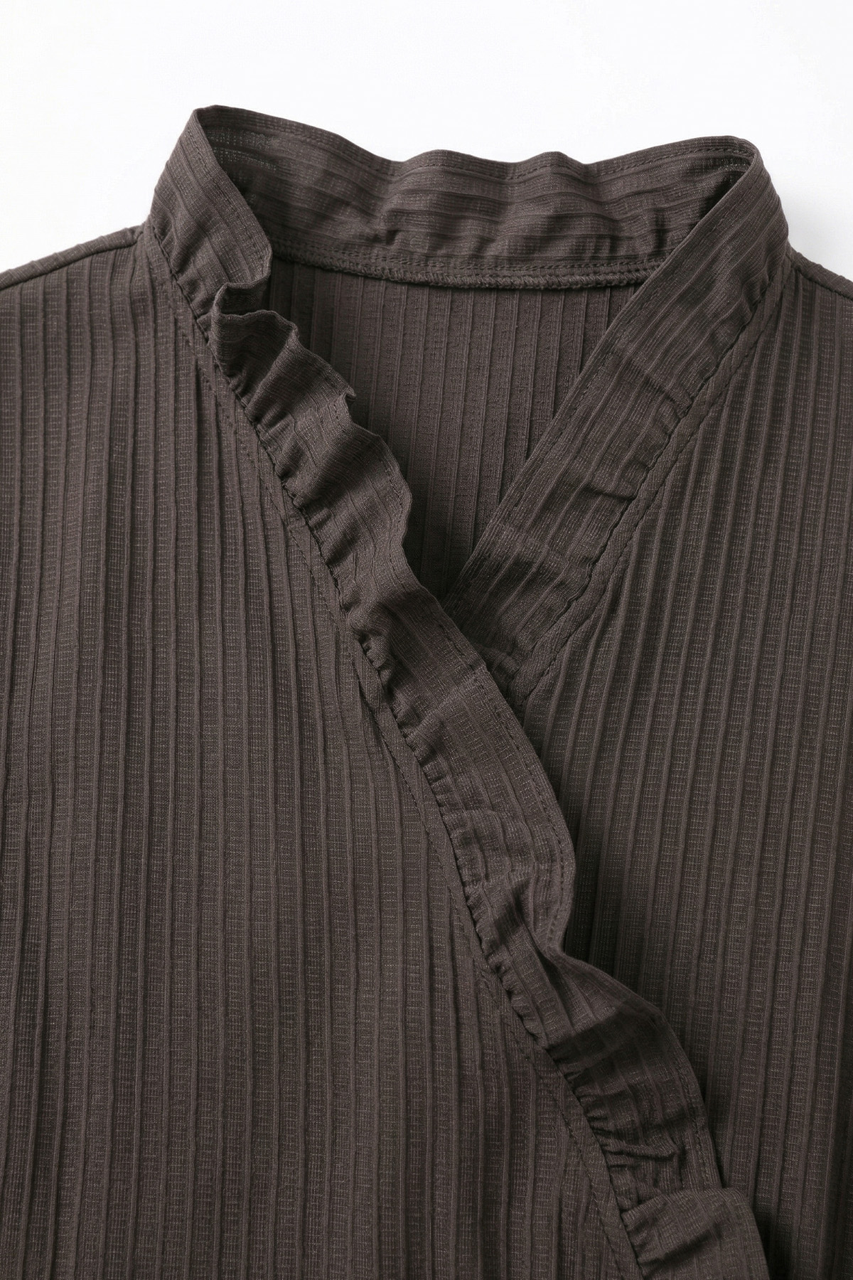 Çapraz Bağlamalı Kimono Y0128 - AÇIK KAHVE |  