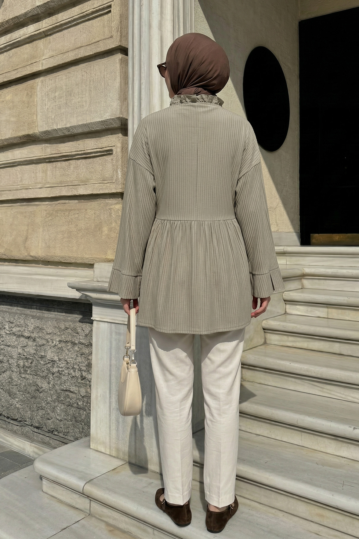 Çapraz Bağlamalı Kimono Y0128 - AÇIK HAKİ |  