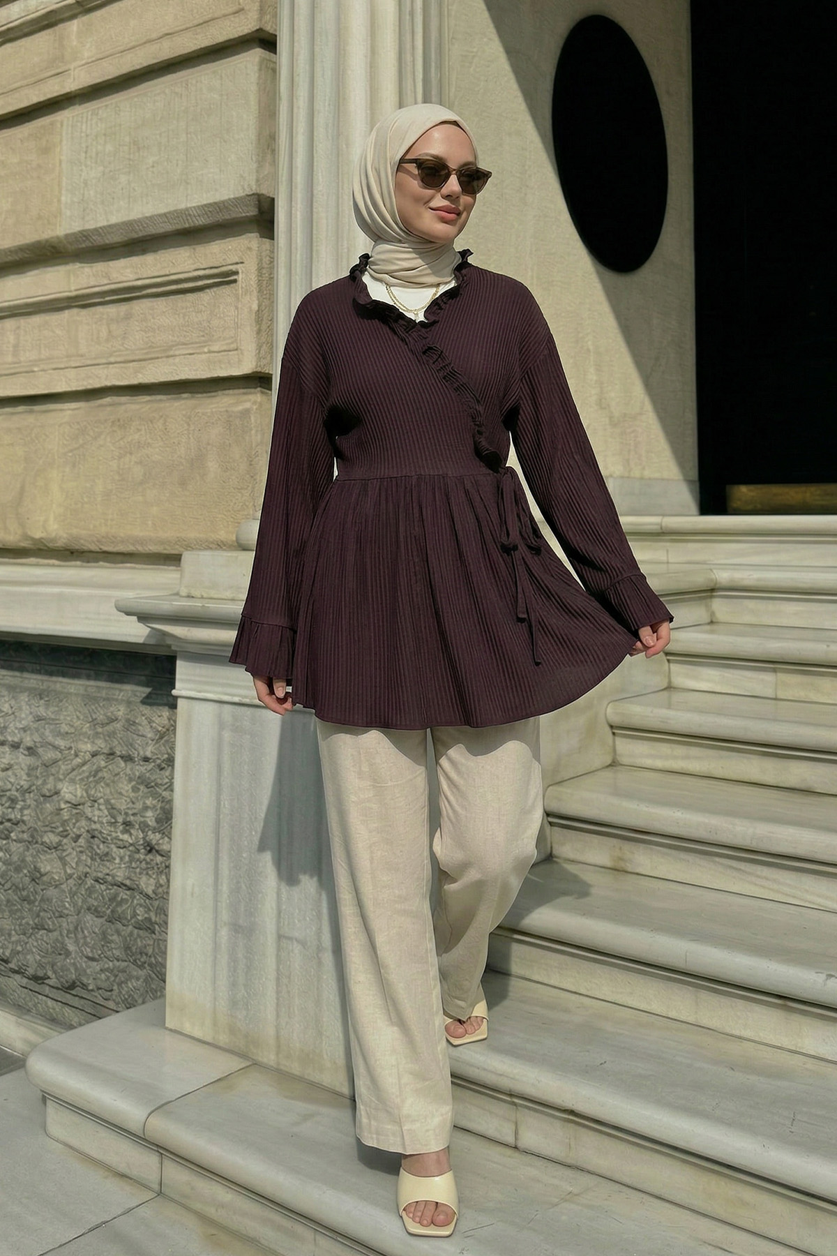 Çapraz Bağlamalı Kimono Y0128 - MÜRDÜM |  