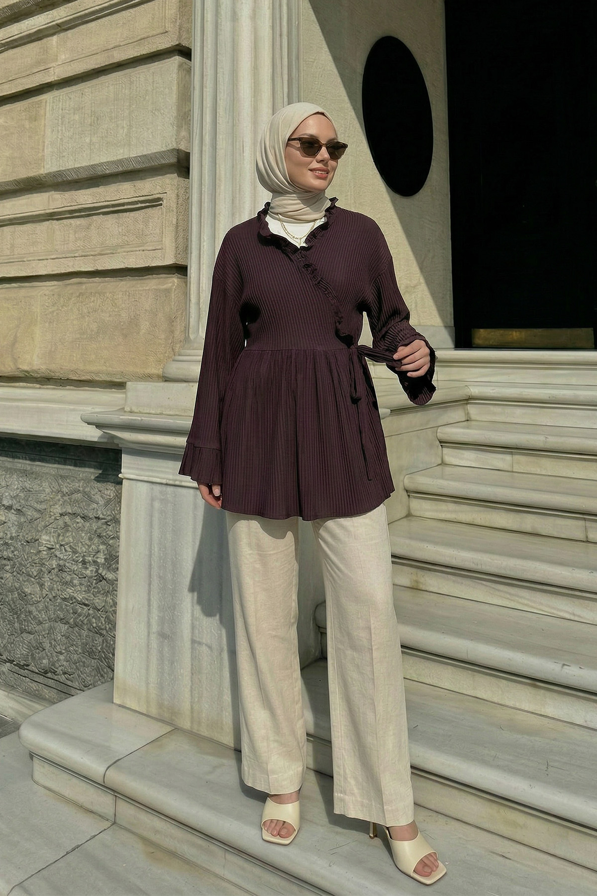 Çapraz Bağlamalı Kimono Y0128 - MÜRDÜM |  