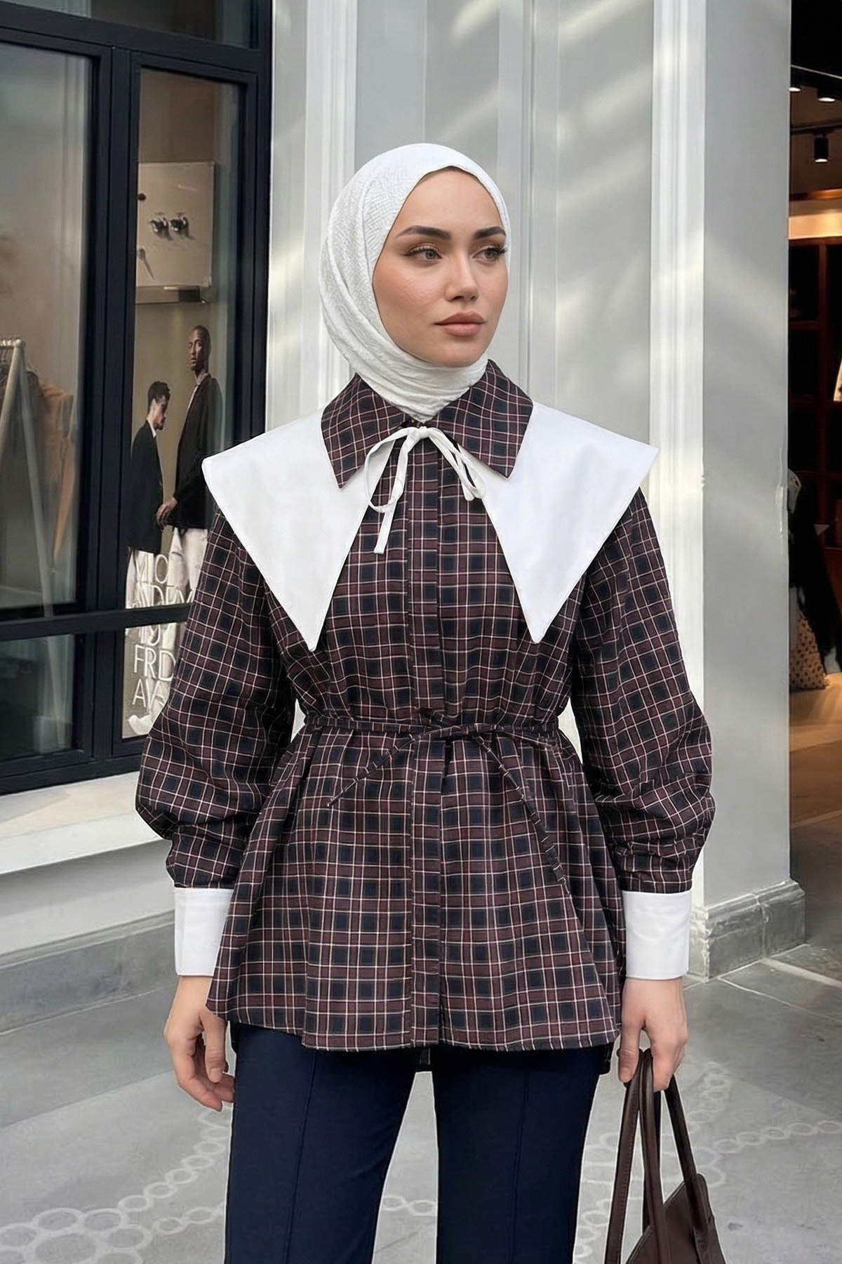 Çıkarılabilir Yaka Gömlek Y0129 - LACİVERT |  